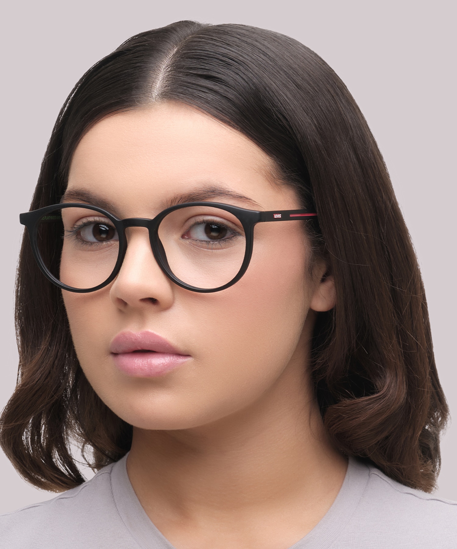 LV 5048 Black PlasticEyeglass Frames for Women for Glasses Direct