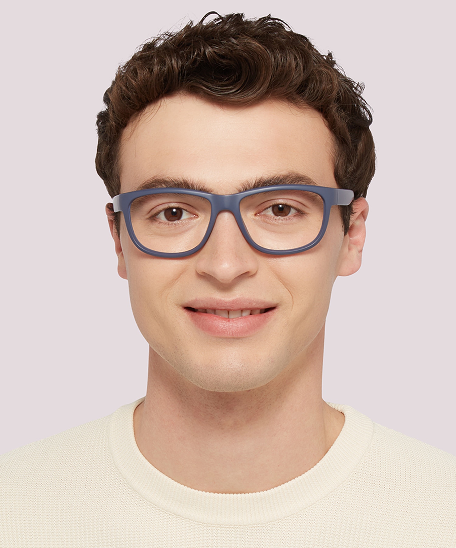 Pulse Dark Blue & Grey PlasticEyeglass Frames for Men for Glasses Direct