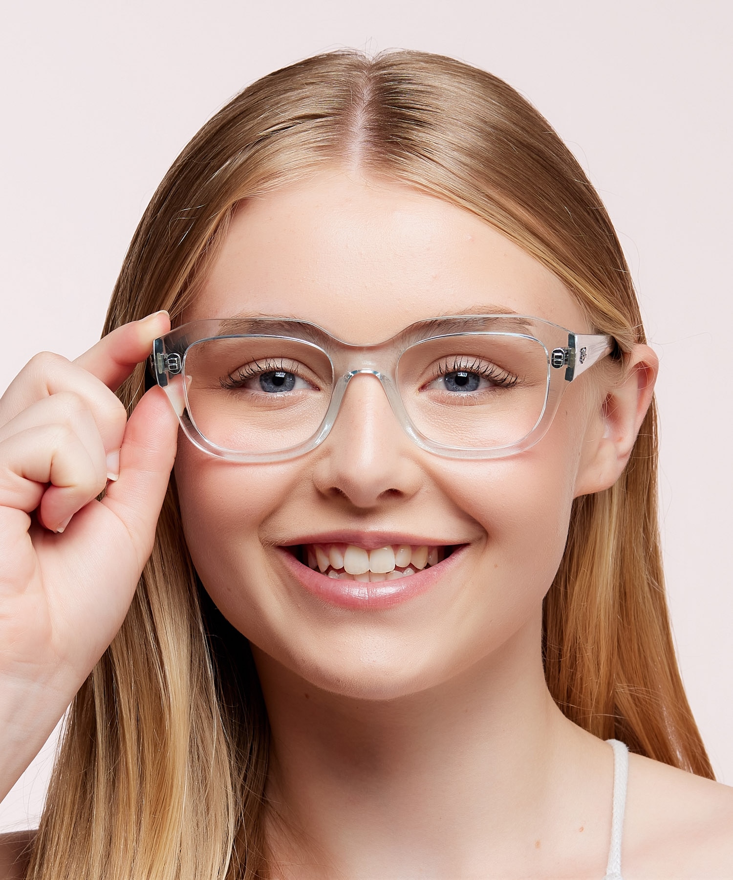 RB7225 Transparent Light Blue PlasticSunglass Frames for Women for Glasses Direct