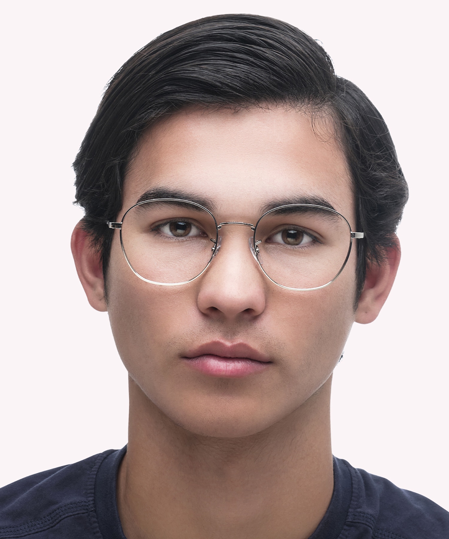 RB6509 Silver MetalEyeglass Frames for Men for Glasses Direct