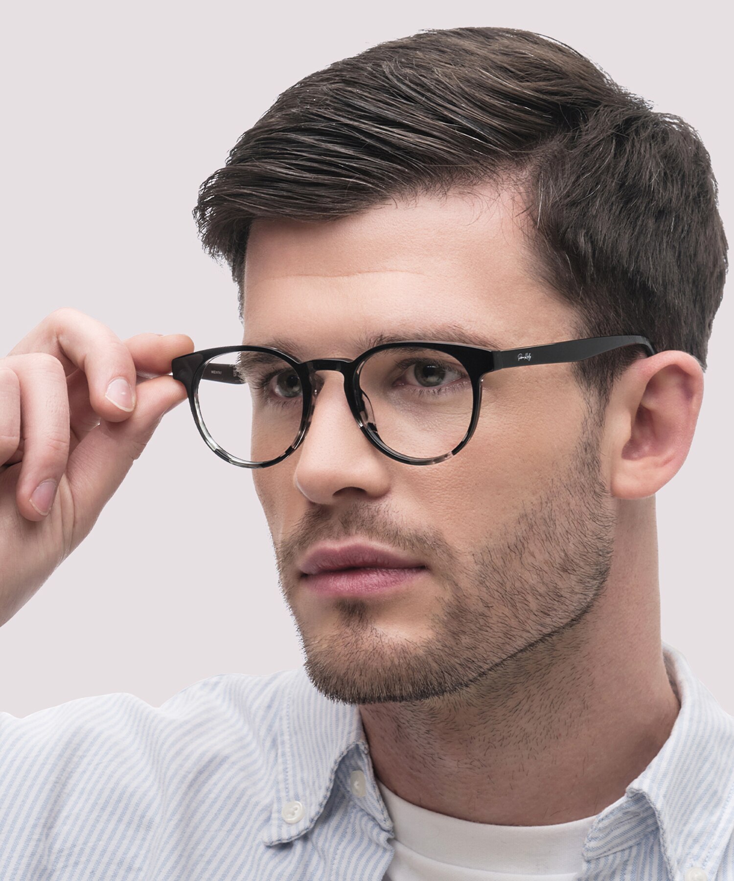 ZEROSEVEN Black AcetateEyeglass Frames for Men for Glasses Direct