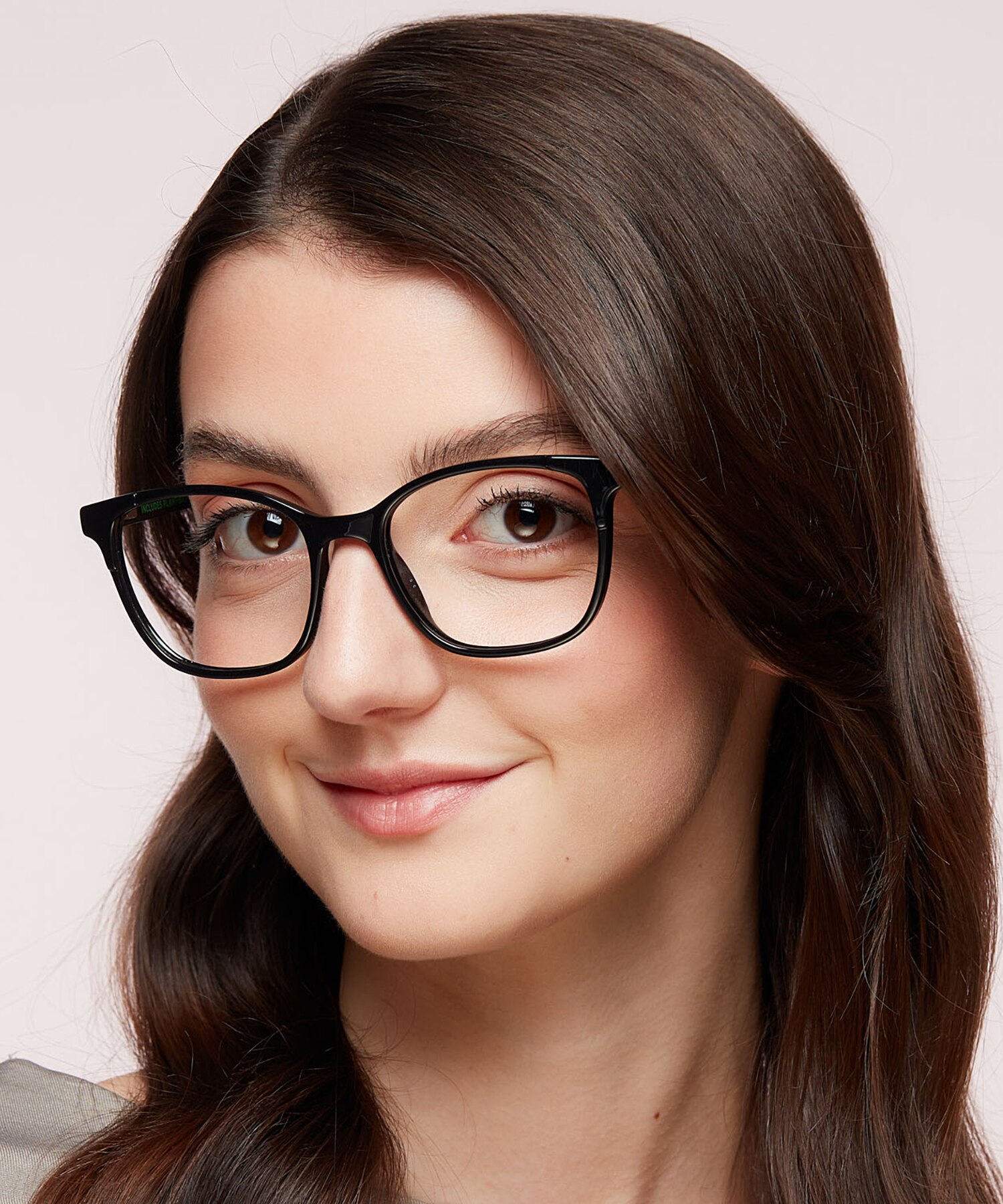 LV 1053 Black PlasticEyeglass Frames for Women for Glasses Direct
