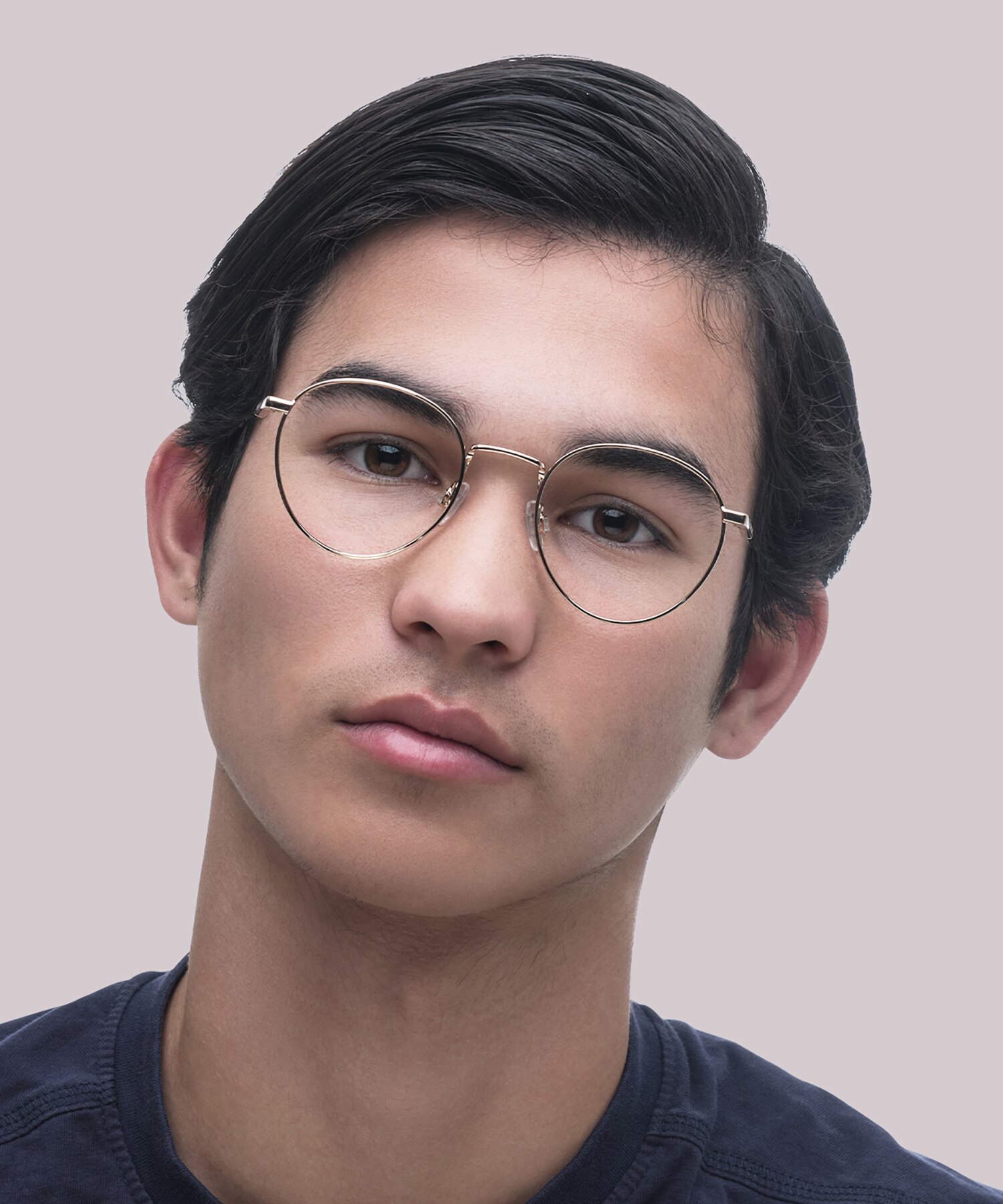 TJ 0089 Gold MetalEyeglass Frames for Men for Glasses Direct