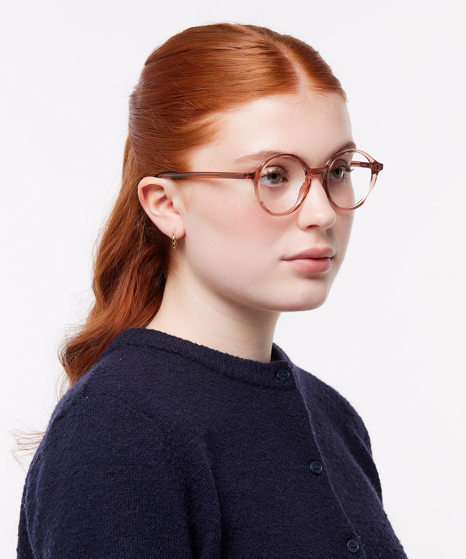 Kasia Crystal Pink PlasticEyeglass Frames for Women for Glasses Direct