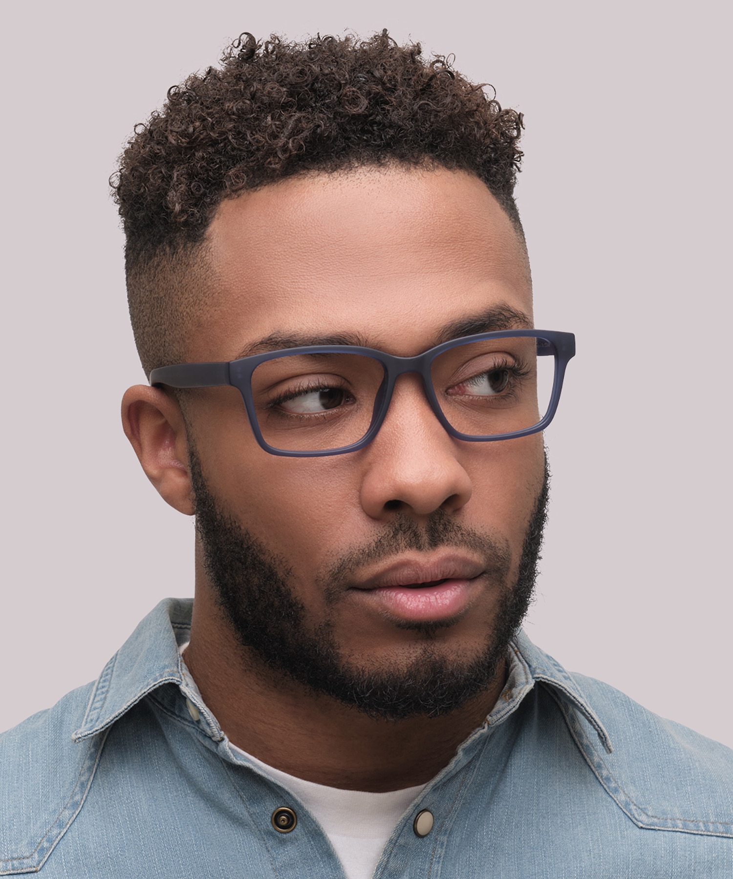 Harry Crystal Blue PlasticEyeglass Frames for Men for Glasses Direct