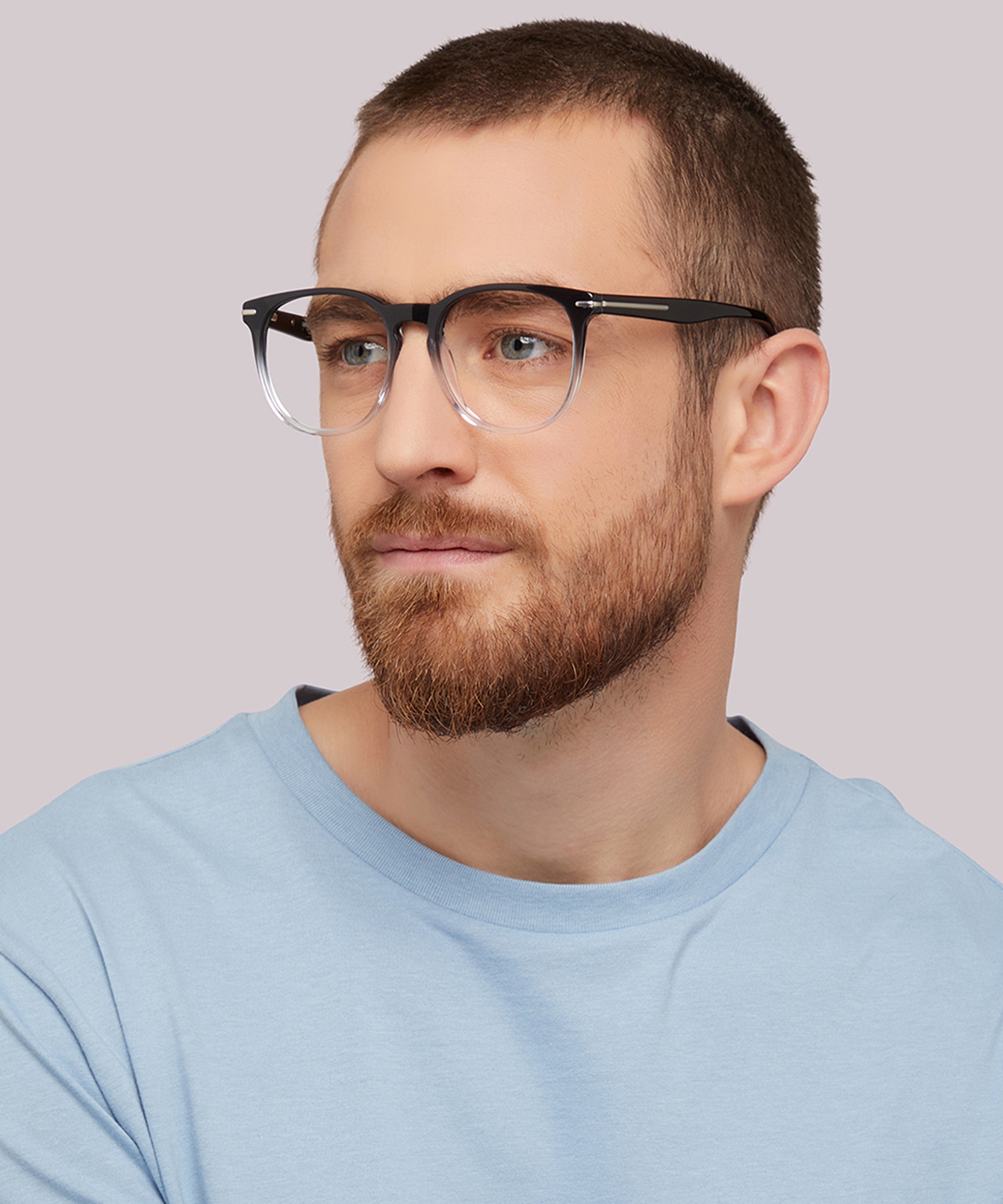 Epping Gradient Black Crystal AcetateEyeglass Frames for Men for Glasses Direct