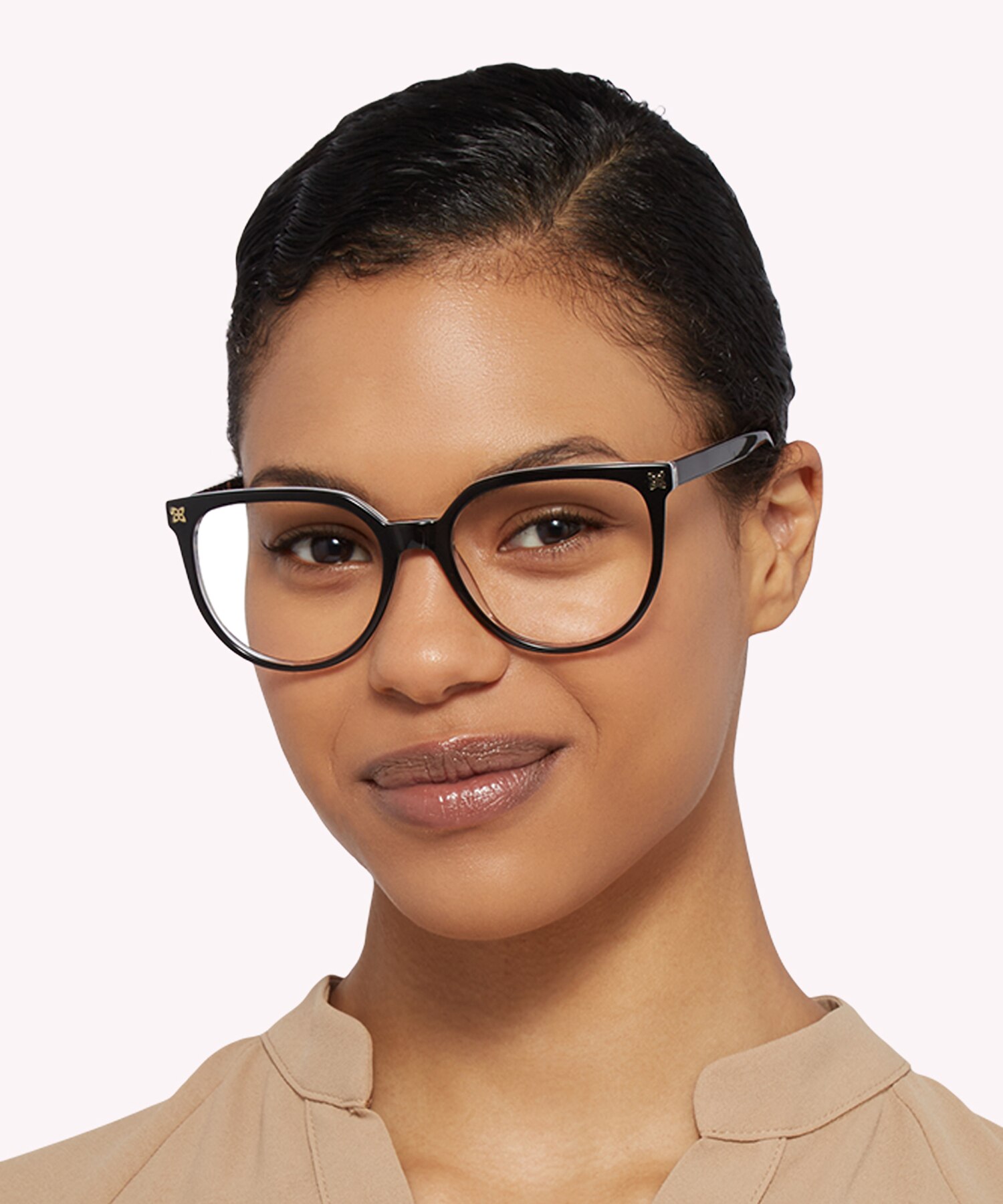 Gloria Black & Orange Flowers AcetateEyeglass Frames for Women for Glasses Direct