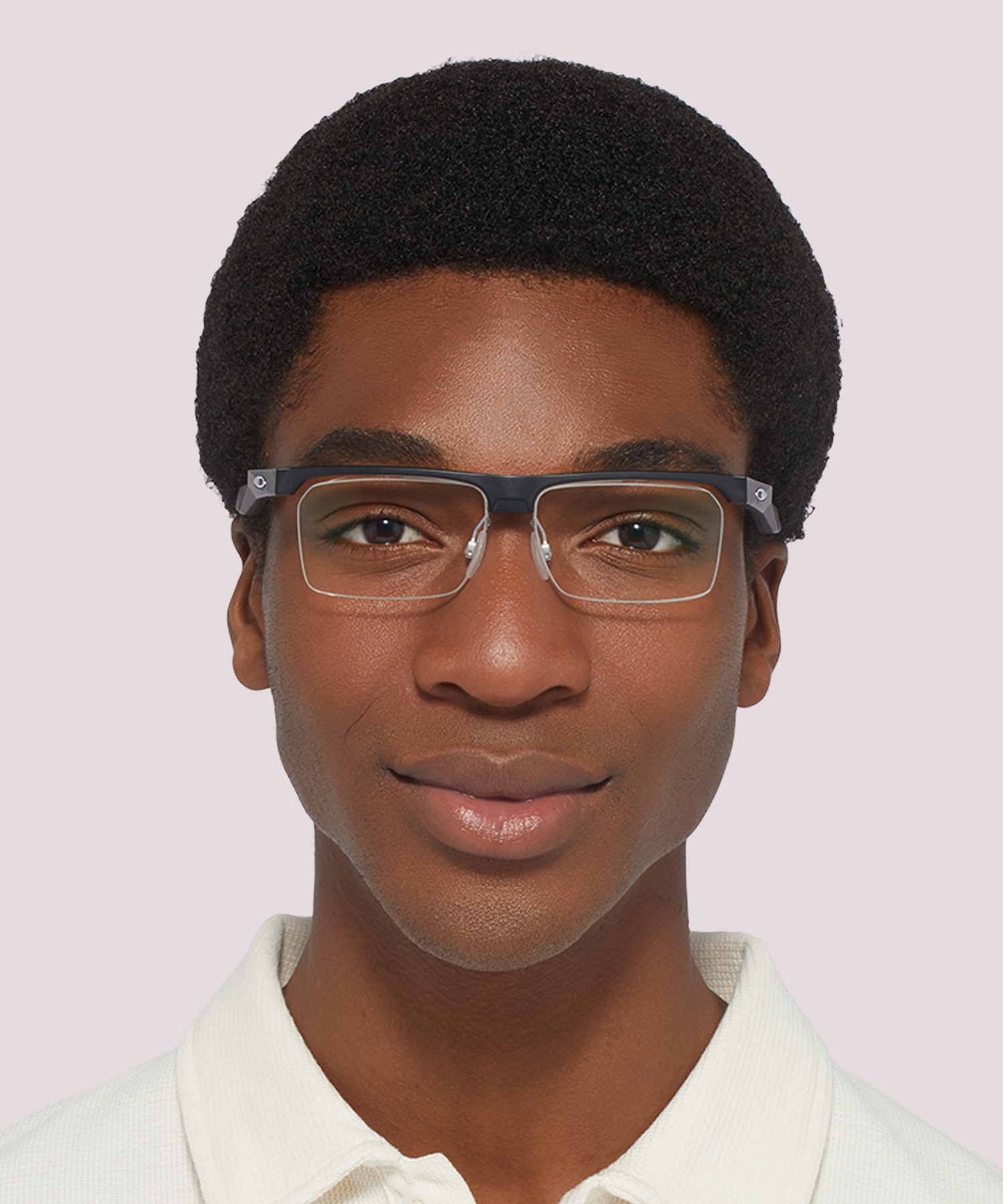 Coupler Satin Black PlasticEyeglass Frames for Men for Glasses Direct