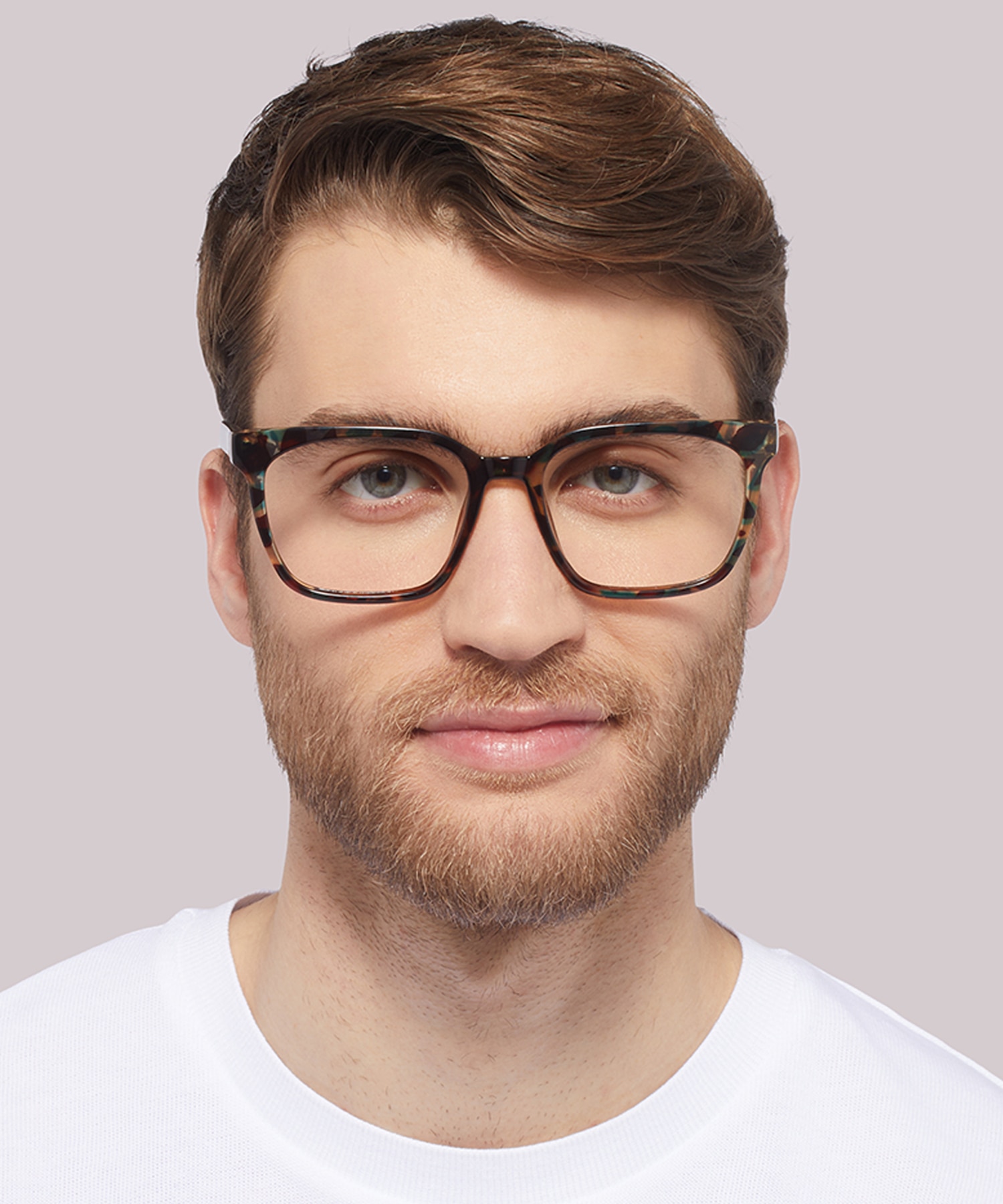 Gian Green Havana PlasticEyeglass Frames for Men for Glasses Direct