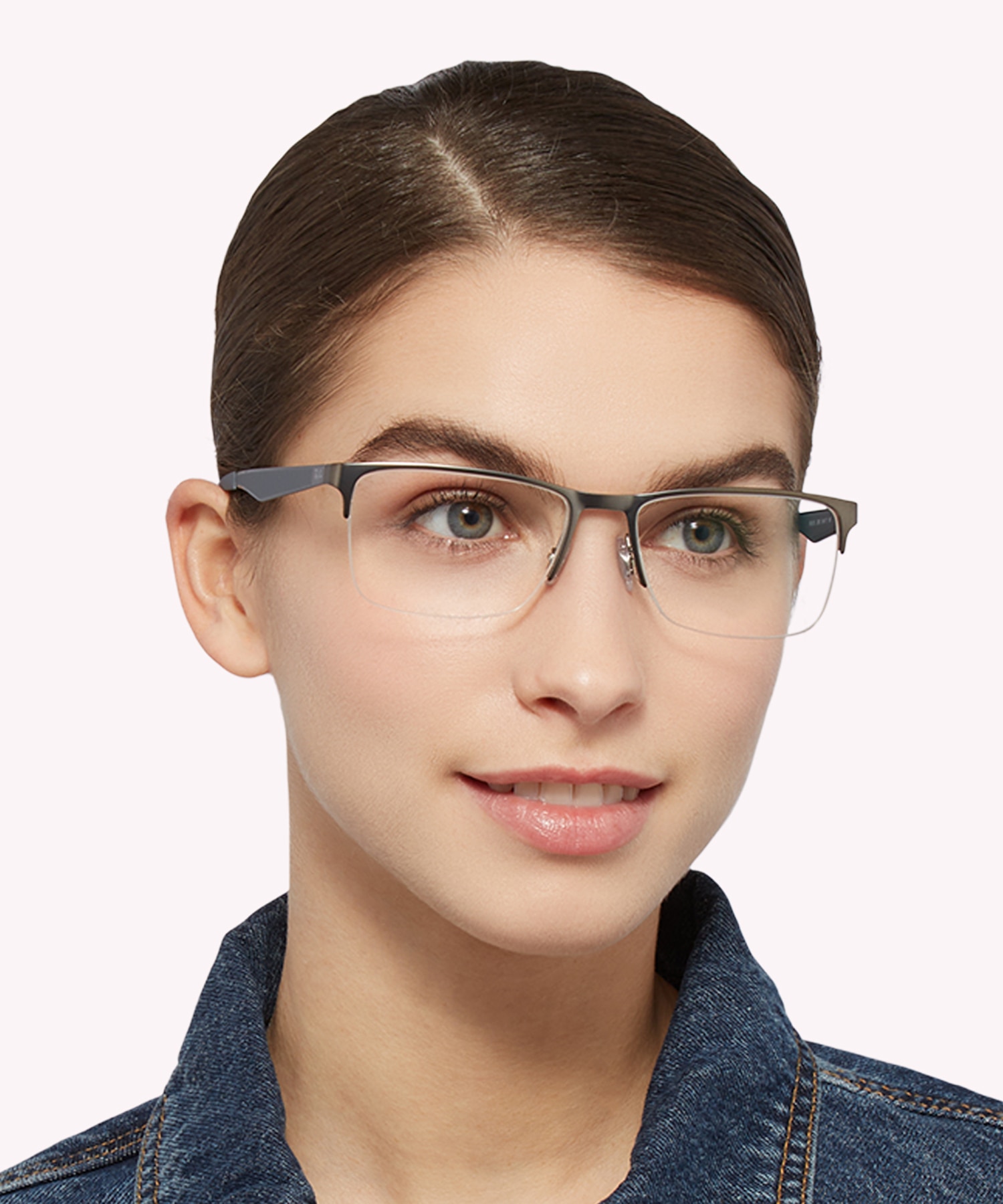 RB6335 Optics Gunmetal MetalEyeglass Frames for Women for Glasses Direct