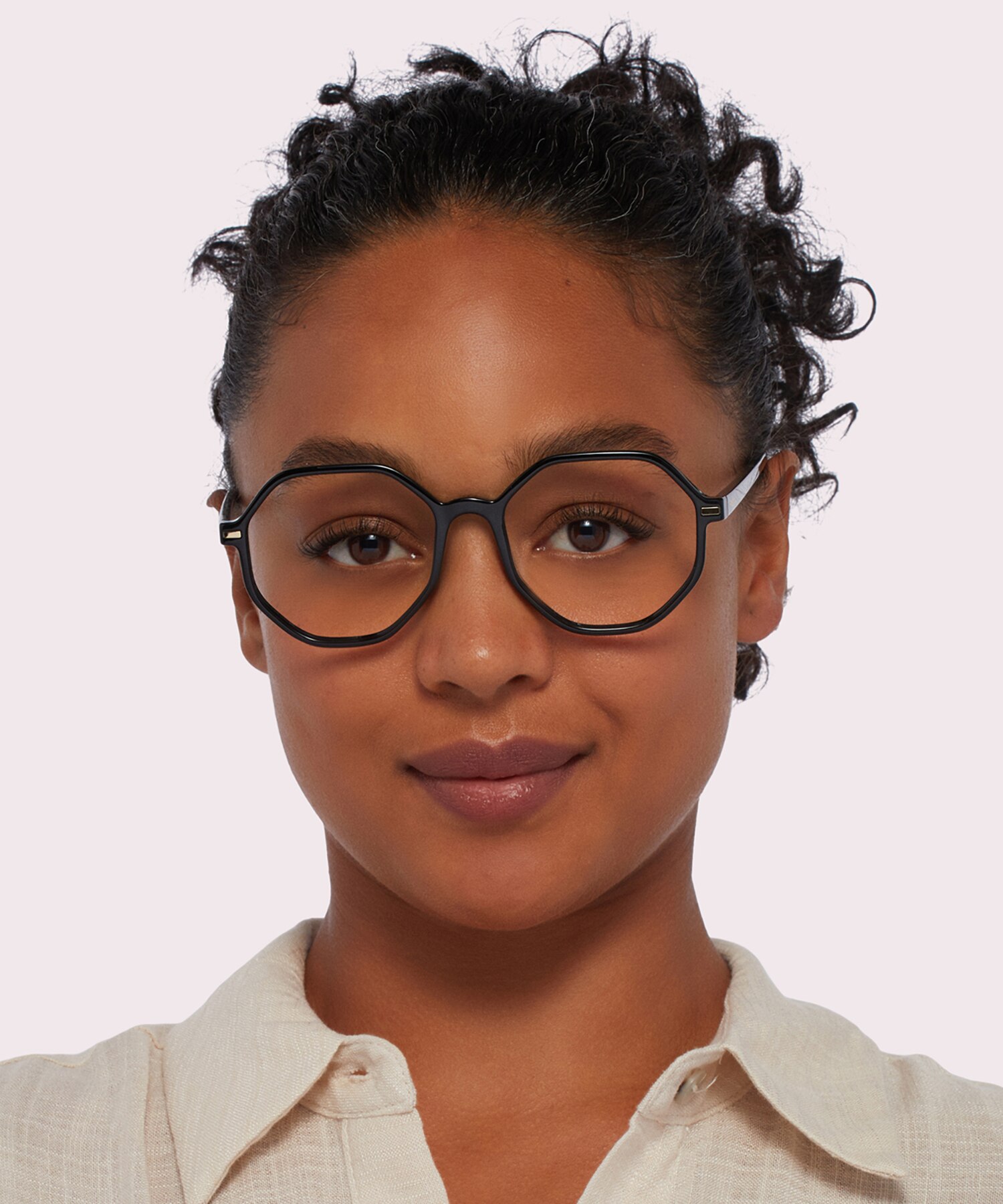 PLD D433 Black PlasticEyeglass Frames for Women for Glasses Direct