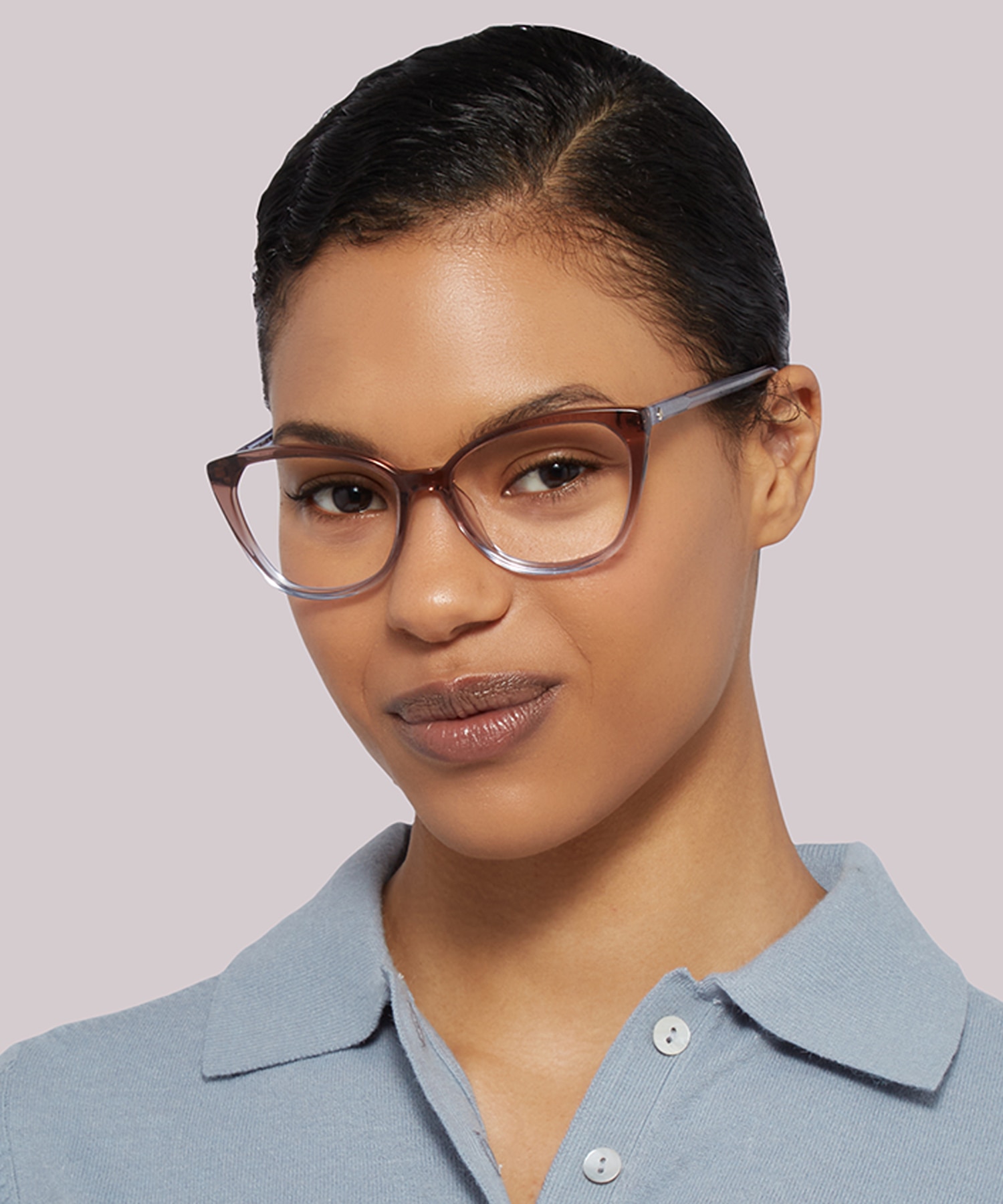 Zahra Brown Blue AcetateEyeglass Frames for Women for Glasses Direct