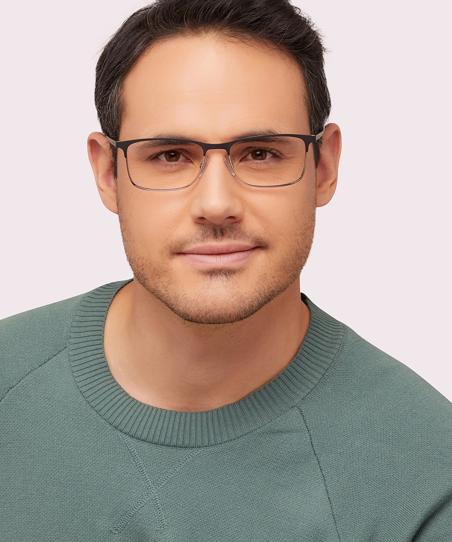 Boss 1186 Black Silver PlasticEyeglass Frames for Men for Glasses Direct