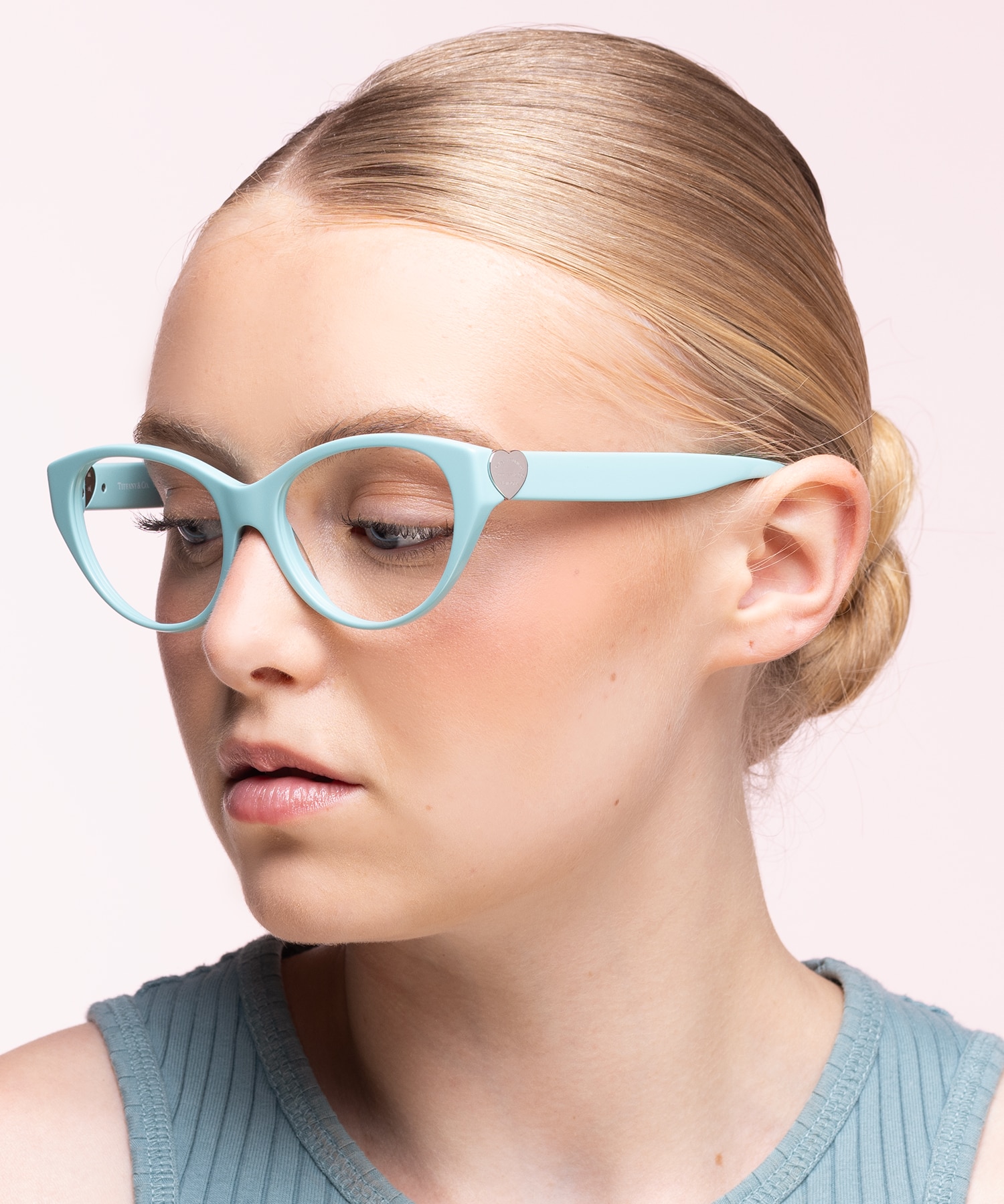 TF2244 Tiffany Blue AcetateEyeglass Frames for Women for Glasses Direct