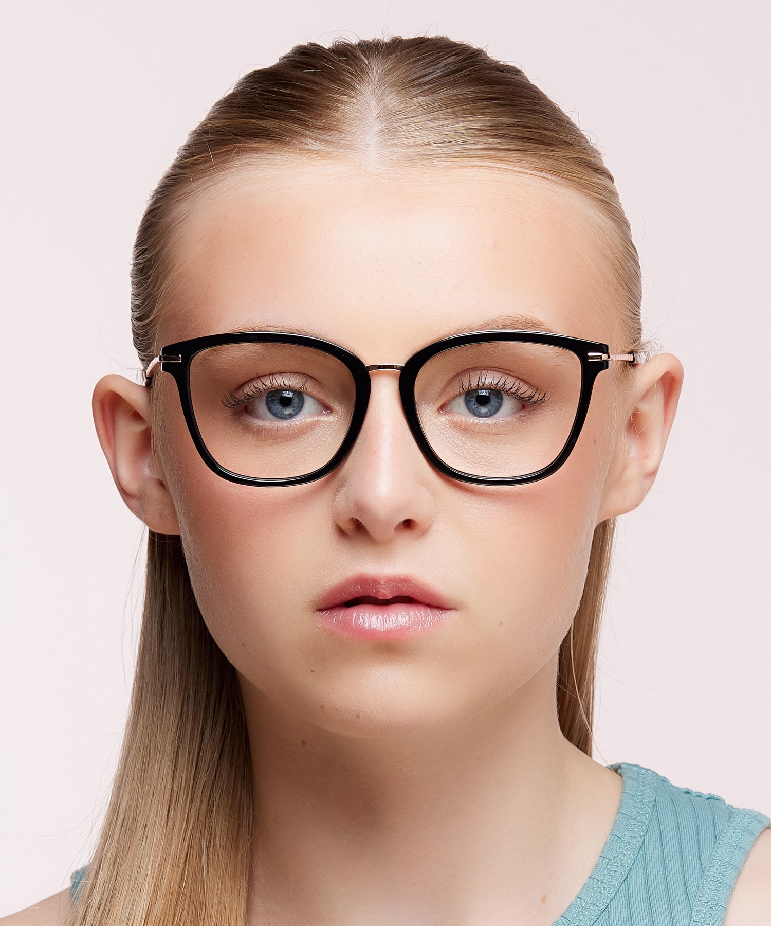 Giunone Black AcetateEyeglass Frames for Women for Glasses Direct