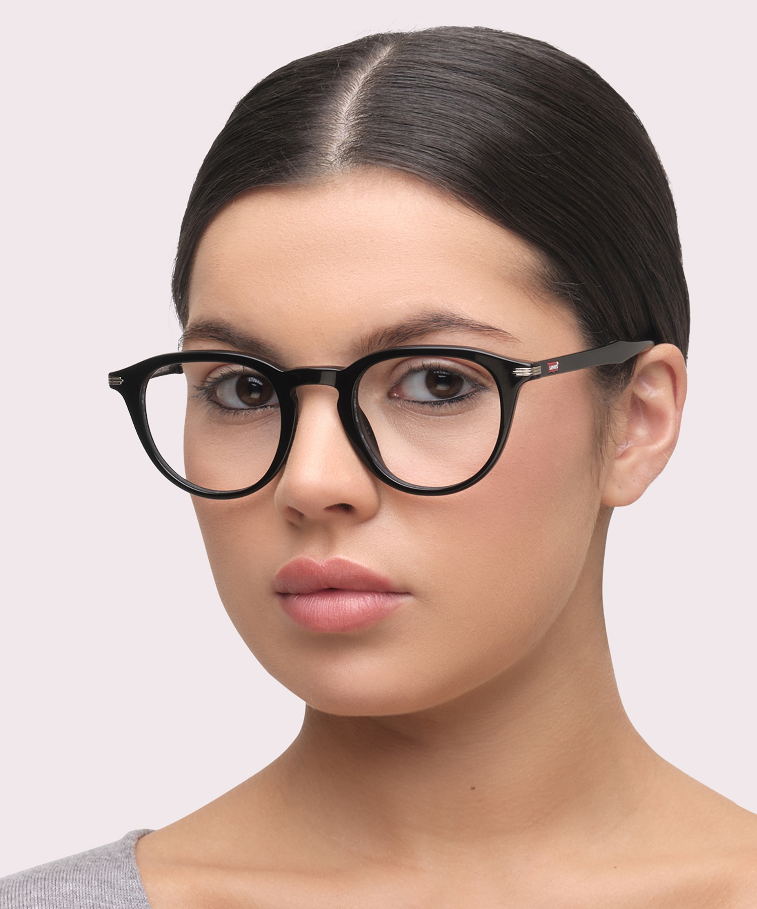 LV 5040 Black PlasticEyeglass Frames for Women for Glasses Direct
