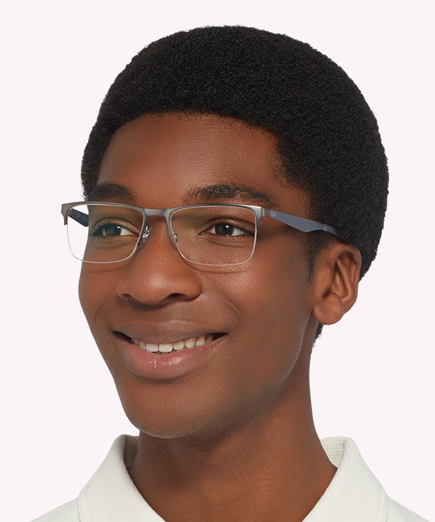 RB6335 Optics Gunmetal MetalEyeglass Frames for Men for Glasses Direct