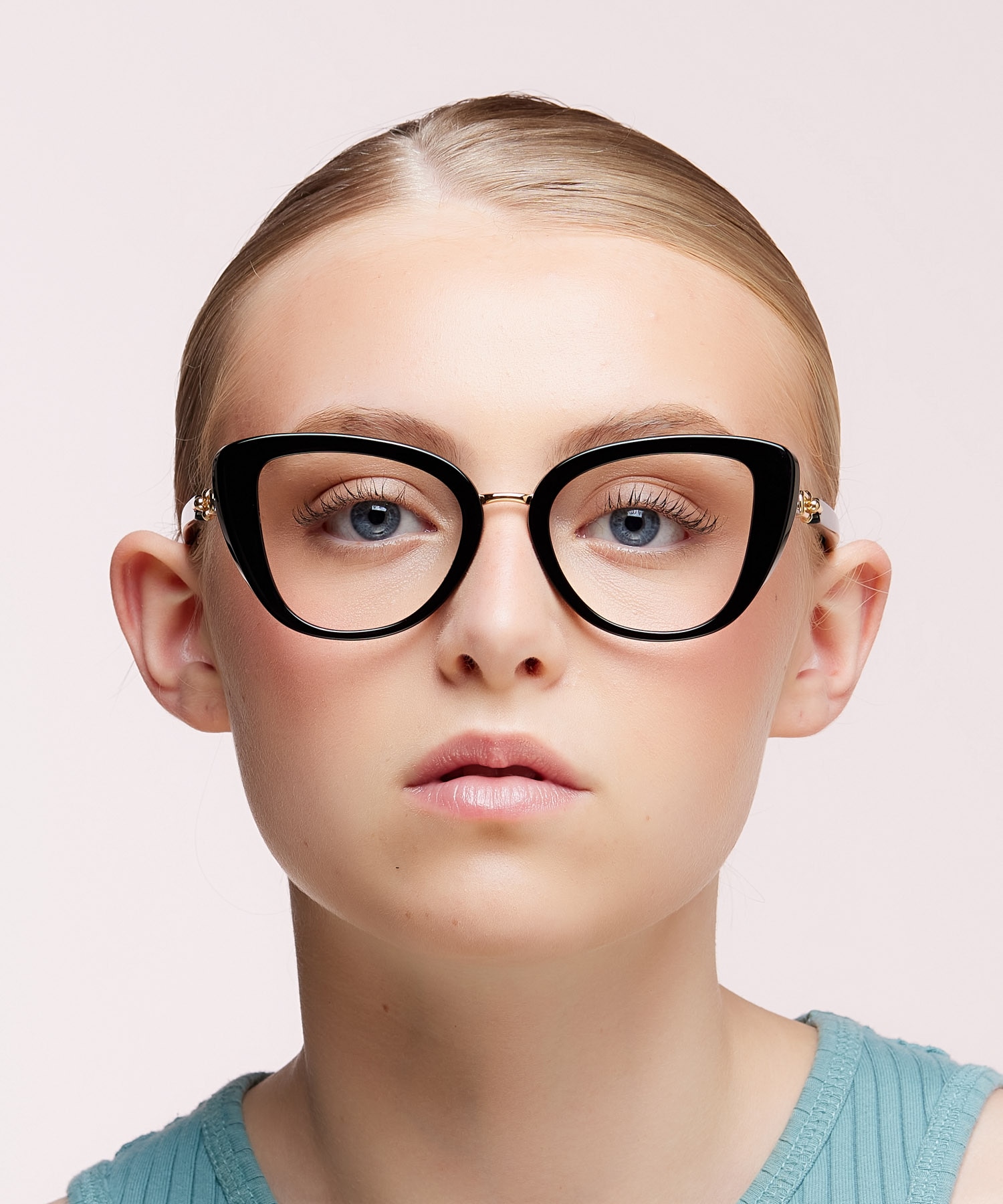 TF2242 Black AcetateEyeglass Frames for Women for Glasses Direct