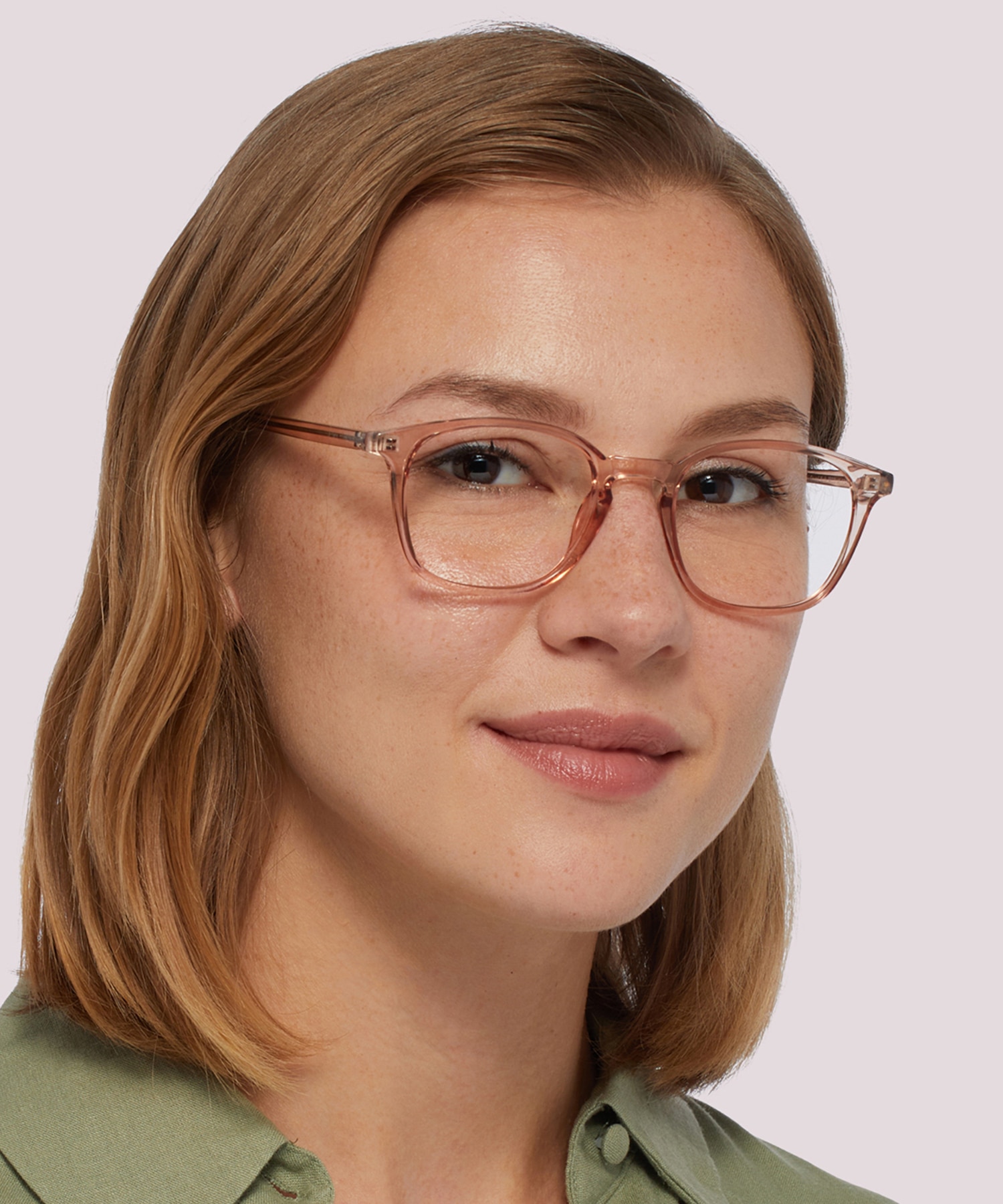 Dax Shiny Crystal Nude PlasticEyeglass Frames for Women for Glasses Direct