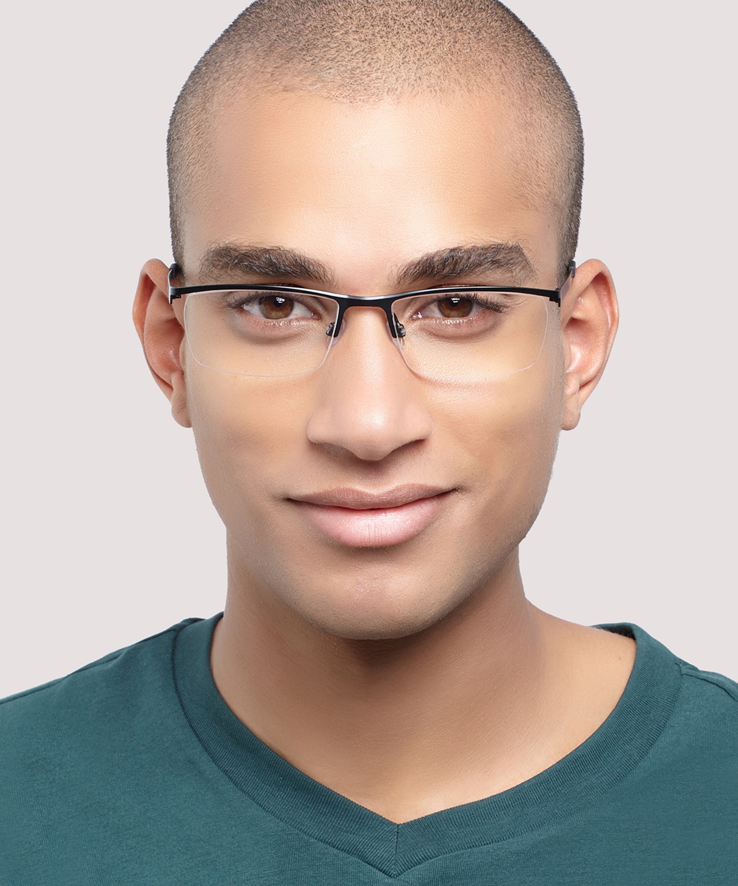 Blazer Matte Black MetalEyeglass Frames for Men for Glasses Direct