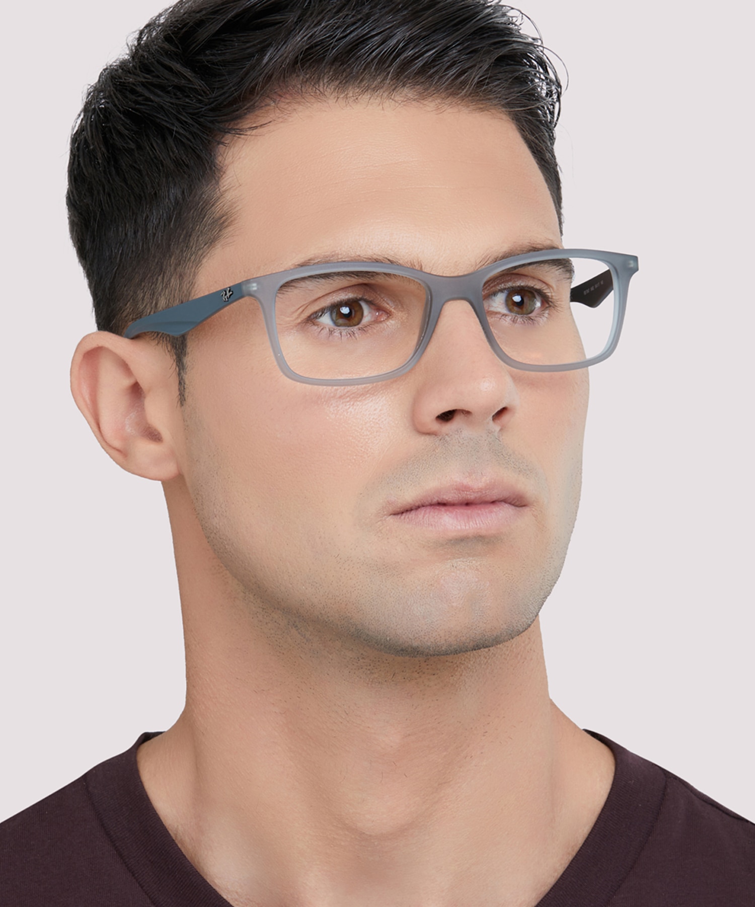 RB7047 Optics Transparent Grey PlasticSunglass Frames for Men for Glasses Direct