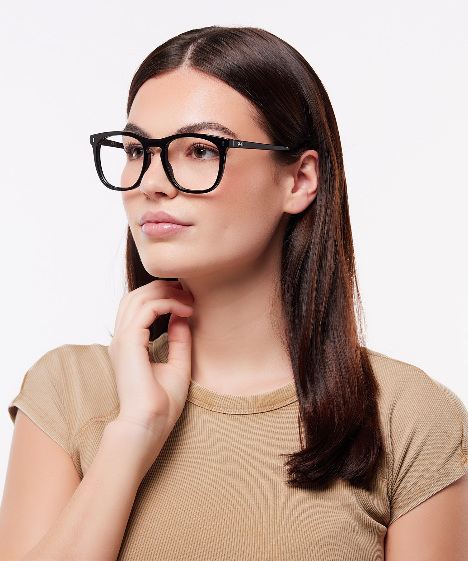 RB2210V Black AcetateEyeglass Frames for Women for Glasses Direct