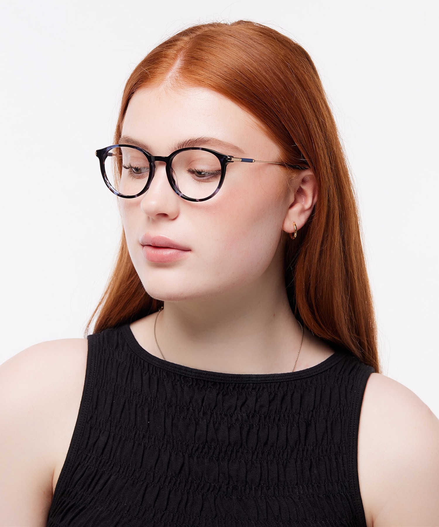 Kitty Havana Blue AcetateEyeglass Frames for Women for Glasses Direct