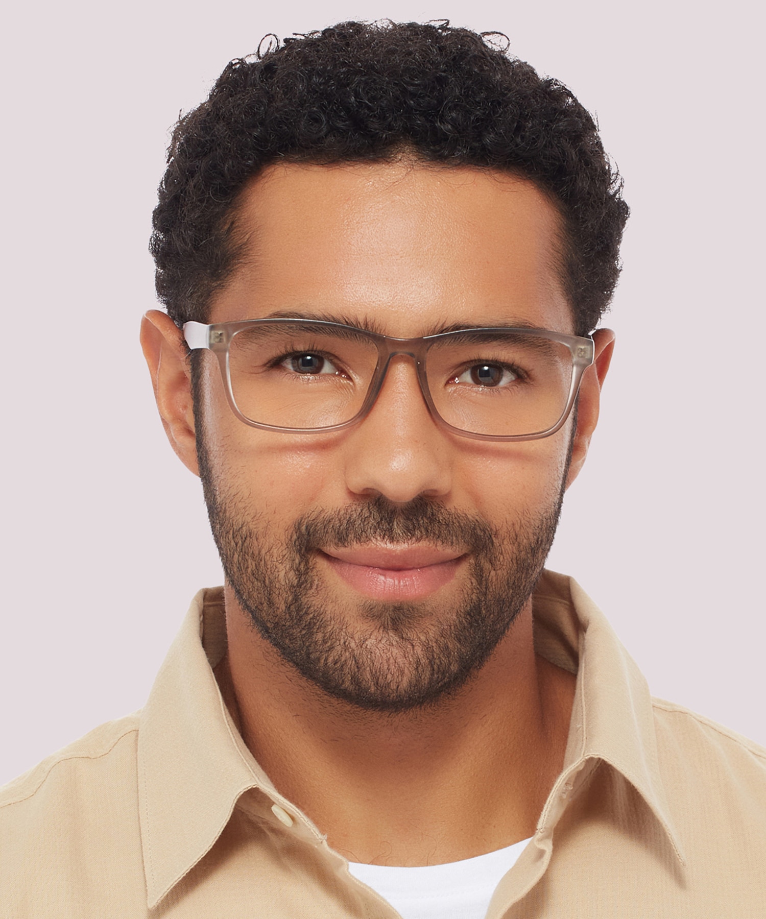 Dario Matte Crystal Grey PlasticSunglass Frames for Men for Glasses Direct