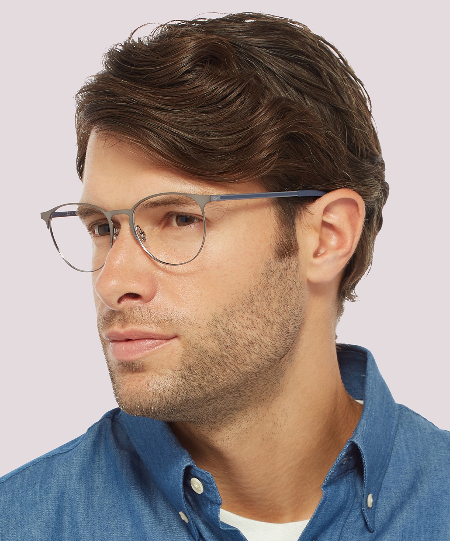 RB6375 Gunmetal MetalEyeglass Frames for Men for Glasses Direct