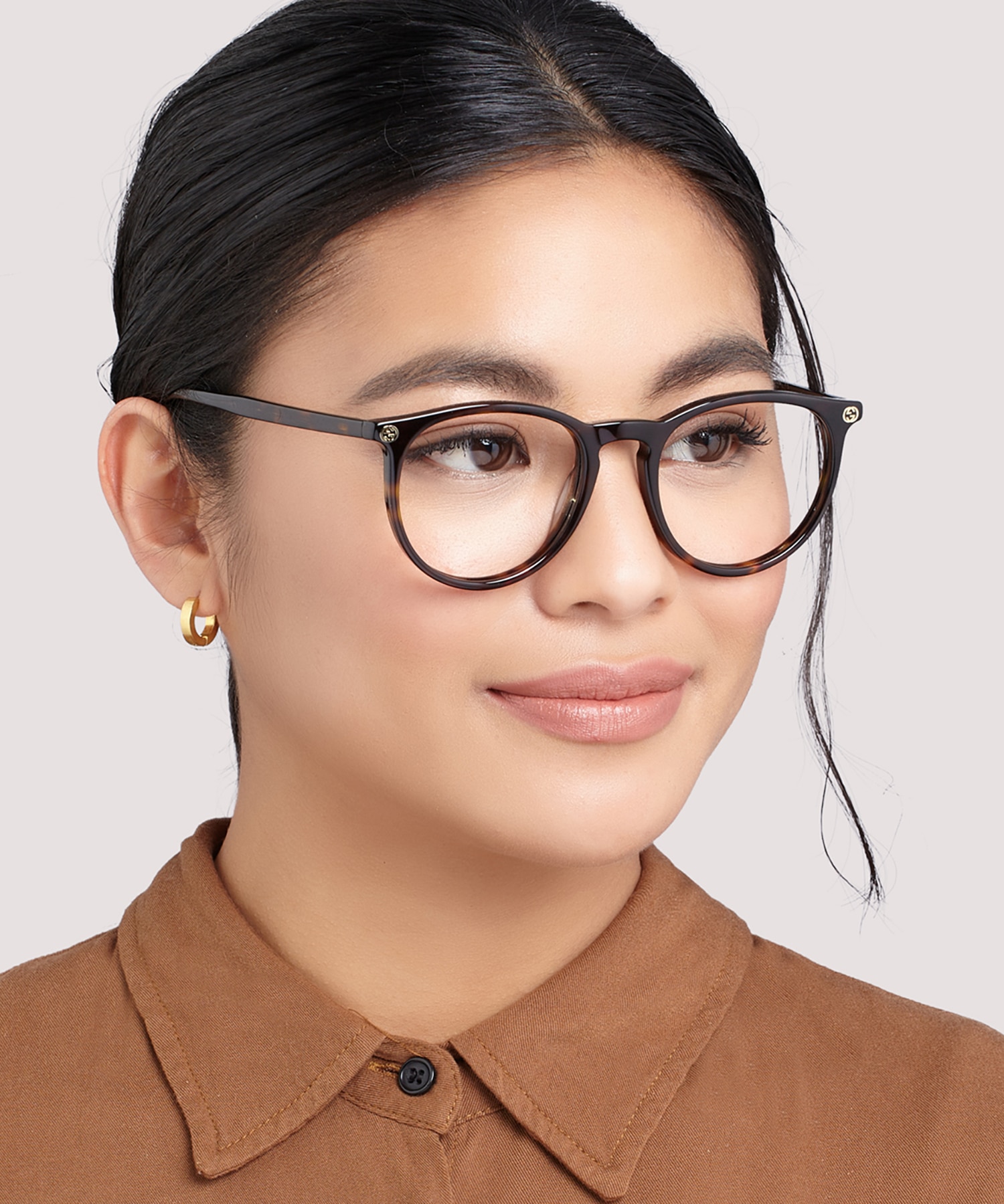 GG0027O Tortoise AcetateEyeglass Frames for Women for Glasses Direct