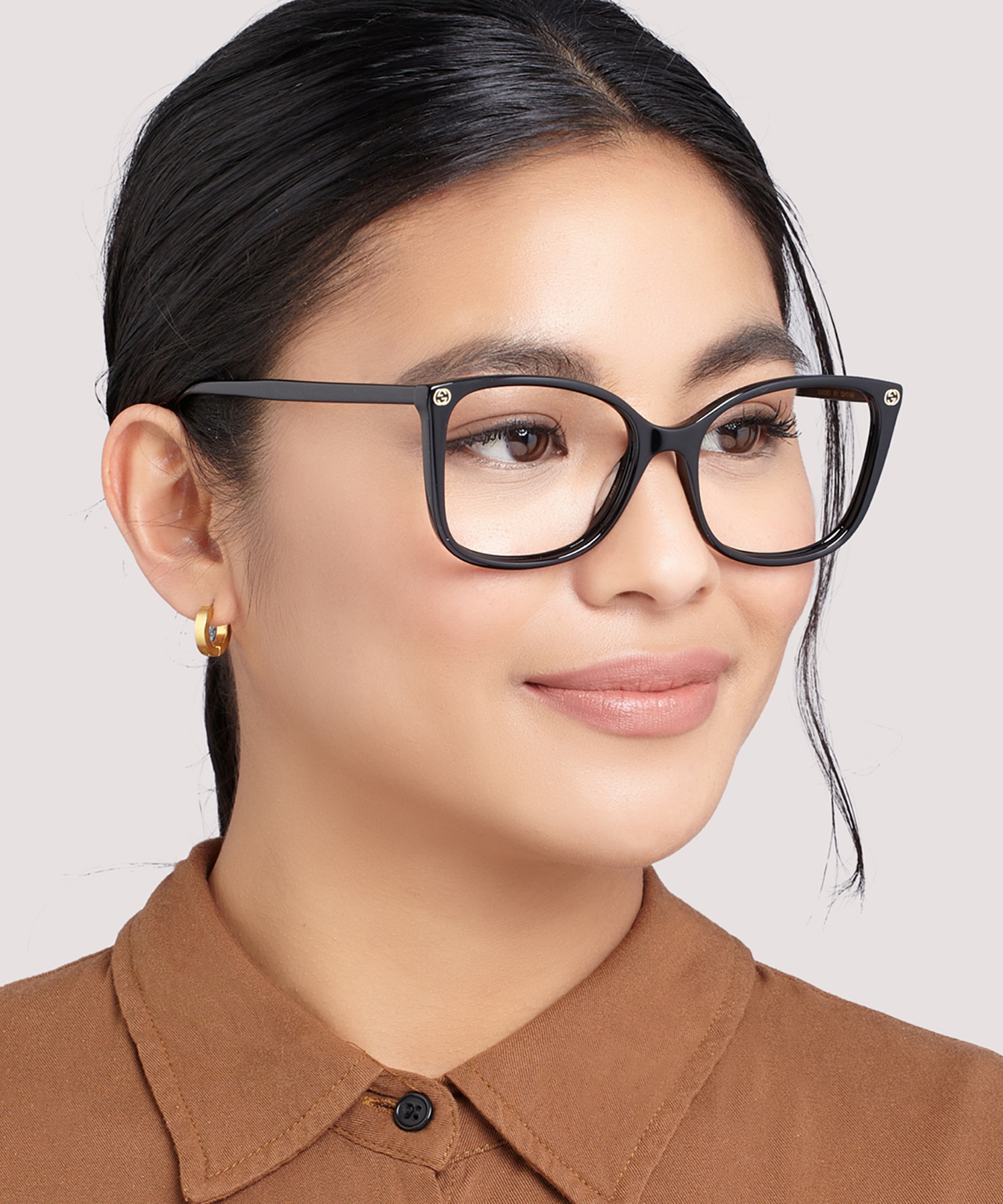 GG0026O Black AcetateEyeglass Frames for Women for Glasses Direct
