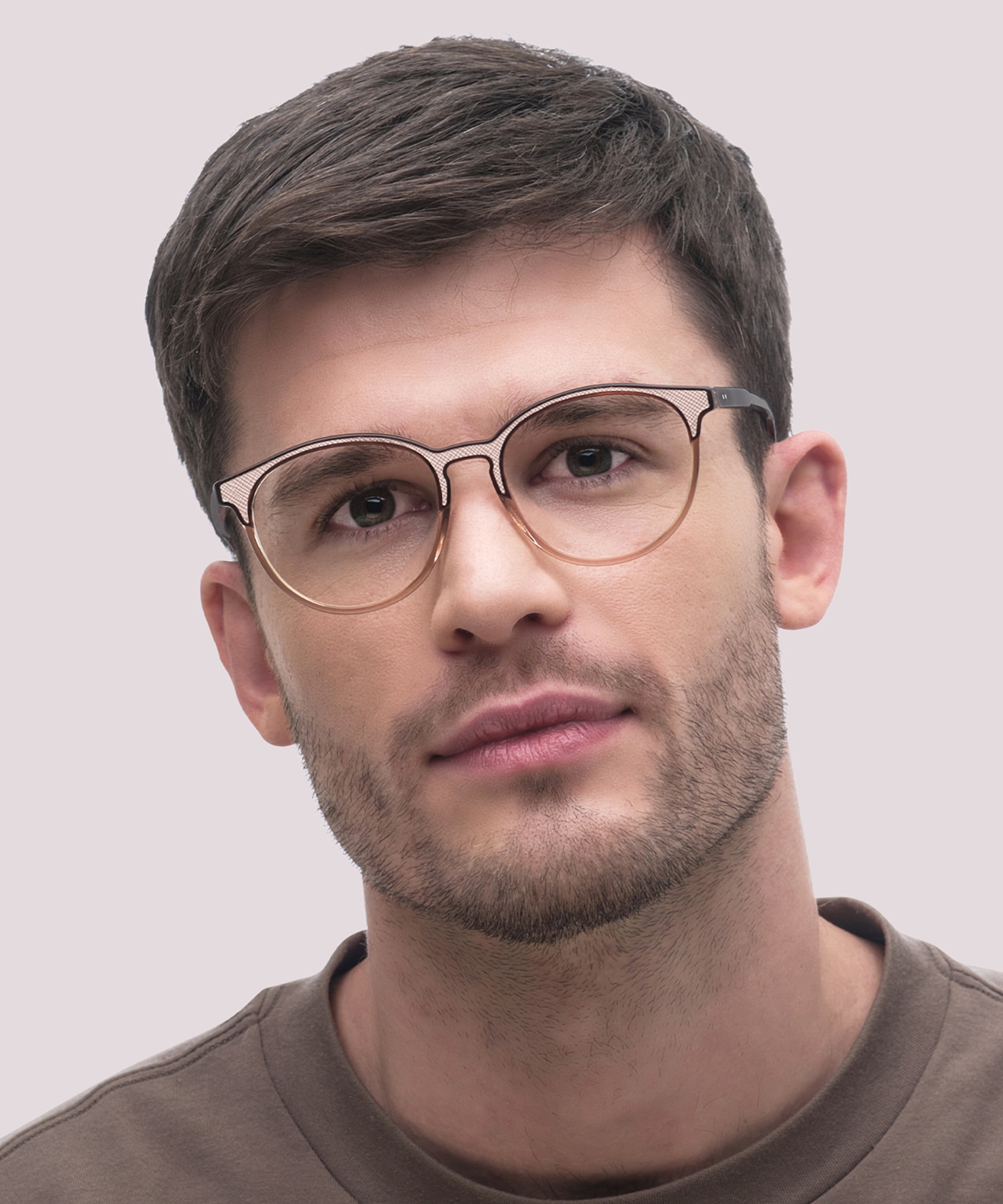 Harrow Crystal Nude AcetateEyeglass Frames for Men for Glasses Direct