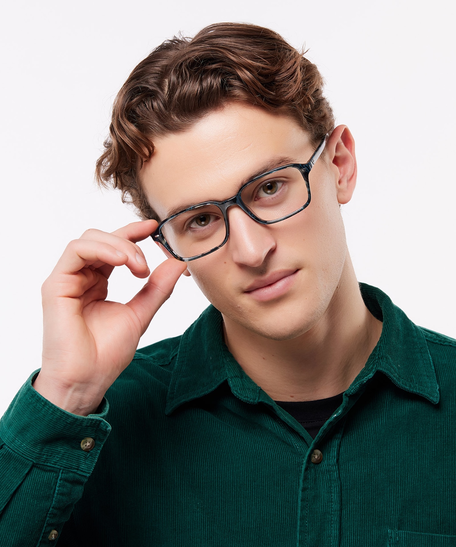 RB5431F Transparent Fantasy Blue & Grey AcetateEyeglass Frames for Men for Glasses Direct