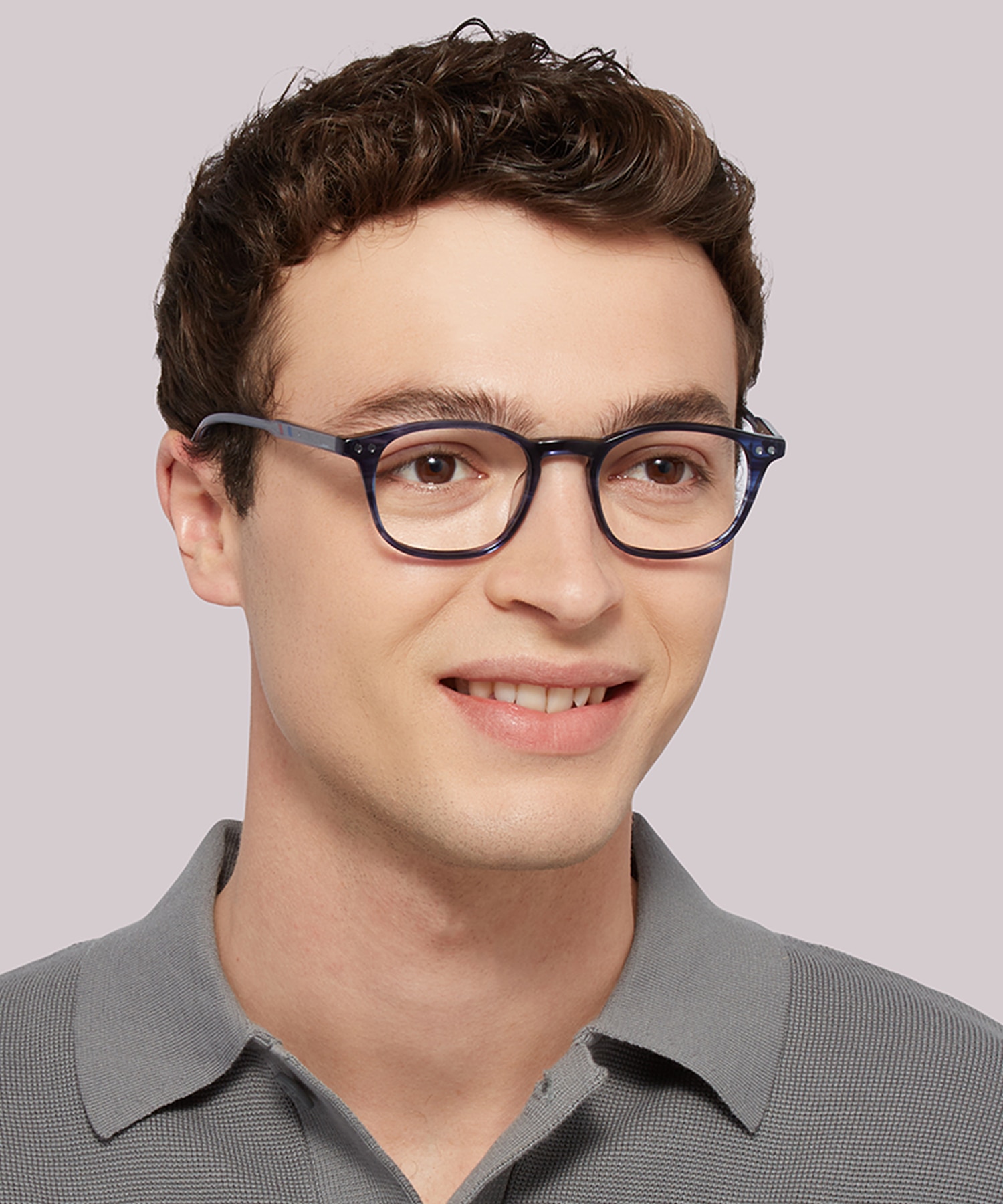 Lawrence Blue AcetateEyeglass Frames for Men for Glasses Direct