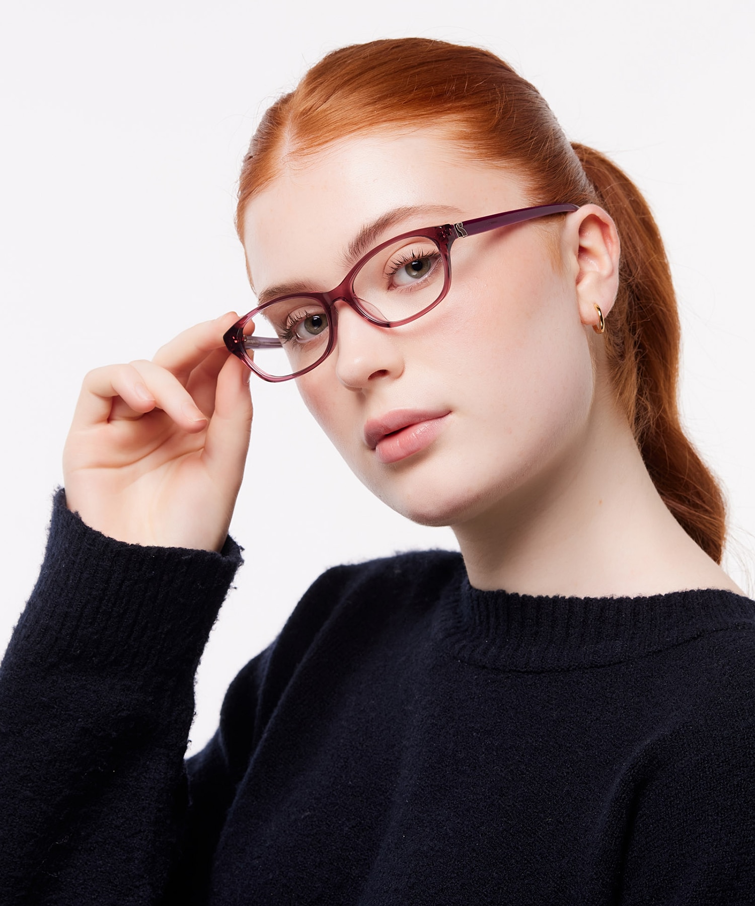 Conceta/FJ Red Purple AcetateEyeglass Frames for Women for Glasses Direct