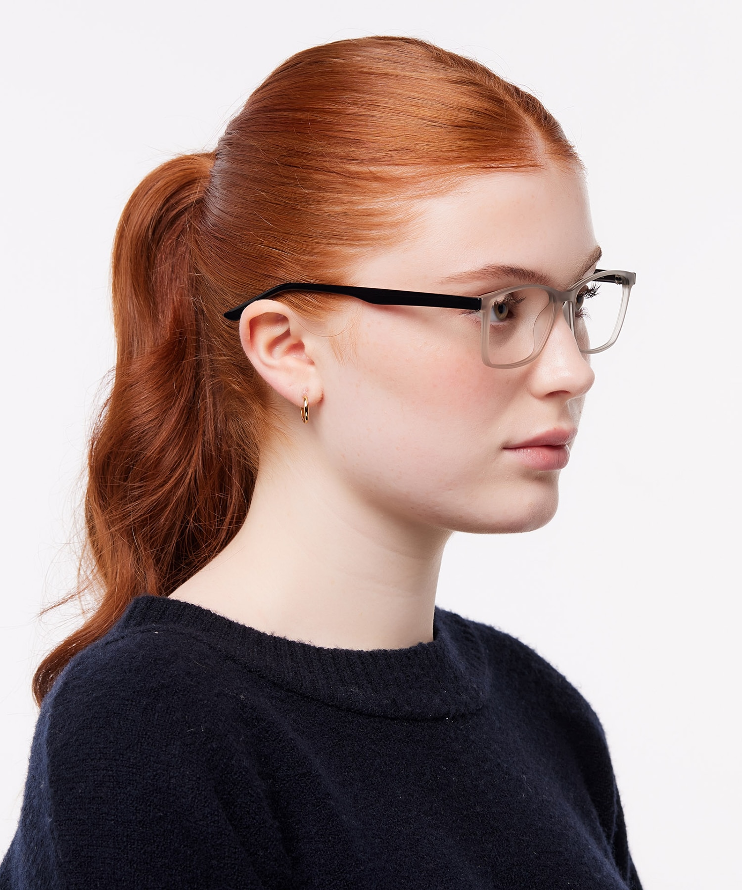 Kennedy Light Grey PlasticEyeglass Frames for Women for Glasses Direct