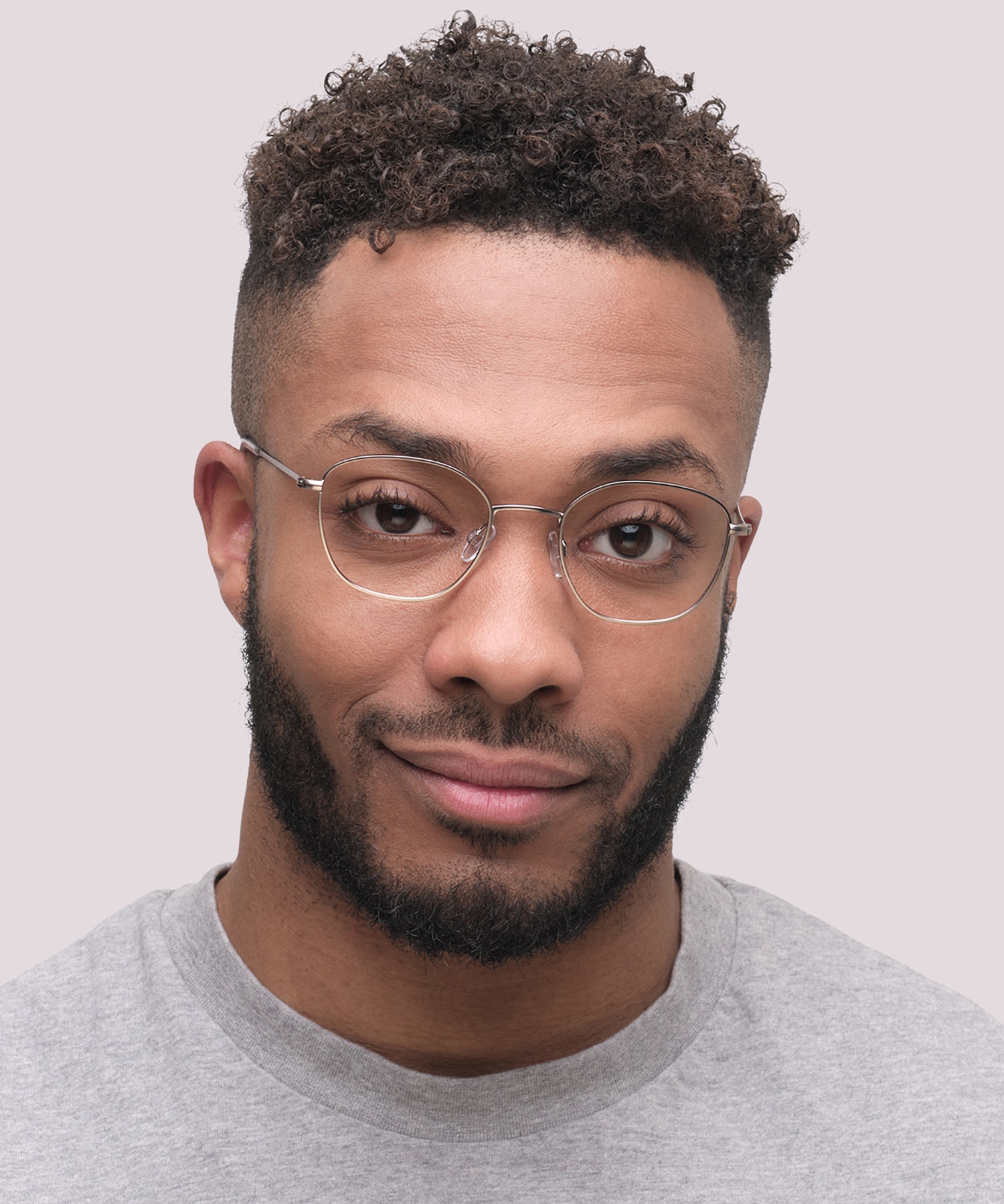 Henley Satin Gunmetal MetalEyeglass Frames for Men for Glasses Direct
