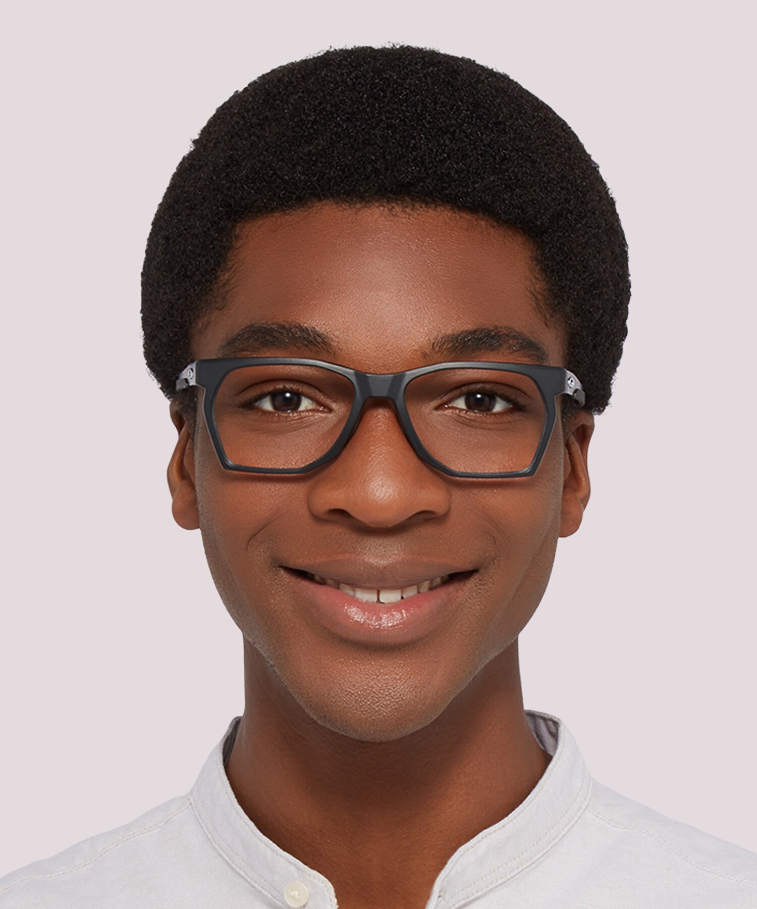CTRLNK Satin Black PlasticEyeglass Frames for Men for Glasses Direct