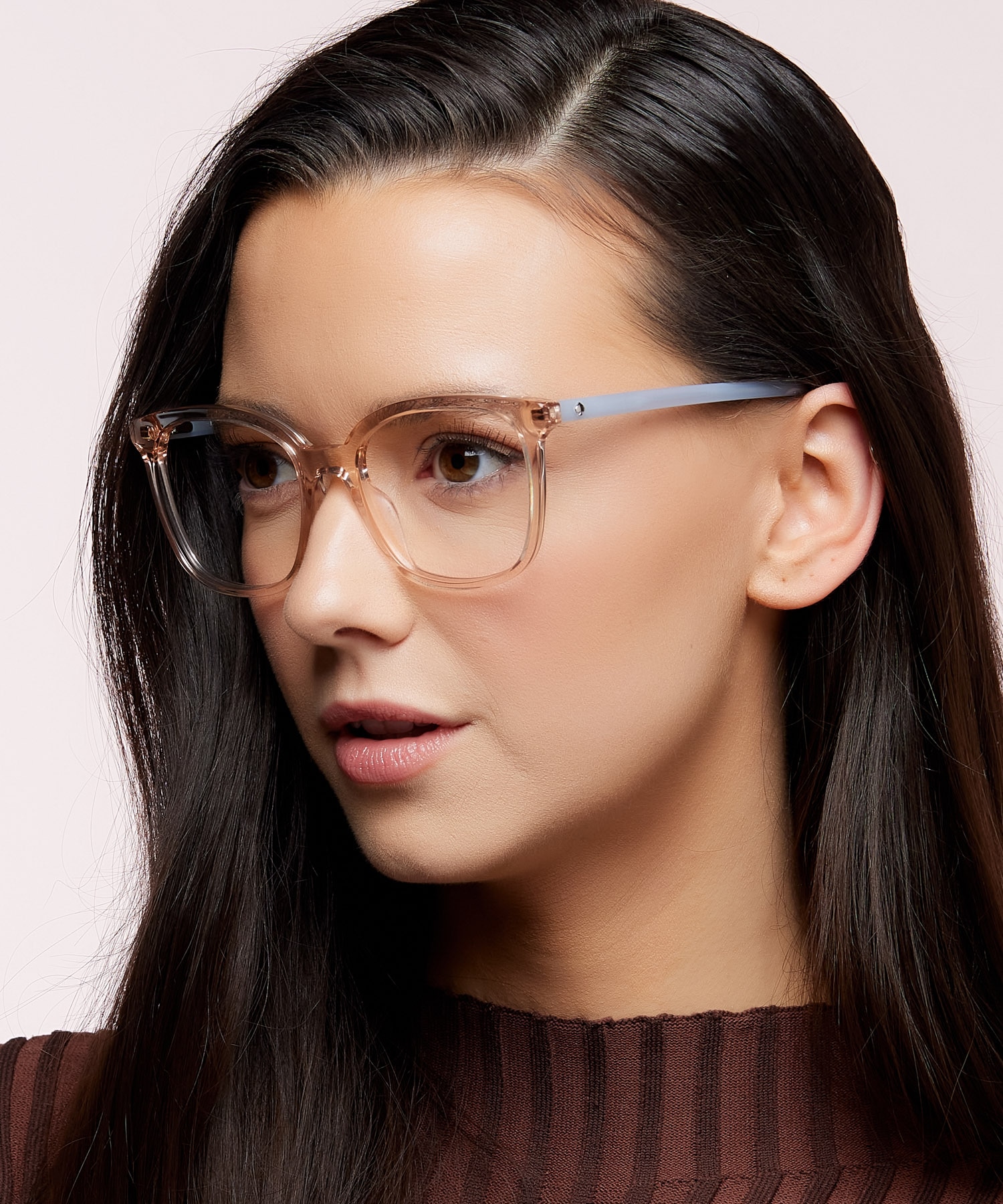 Madrigal/G Brown Light AcetateEyeglass Frames for Women for Glasses Direct