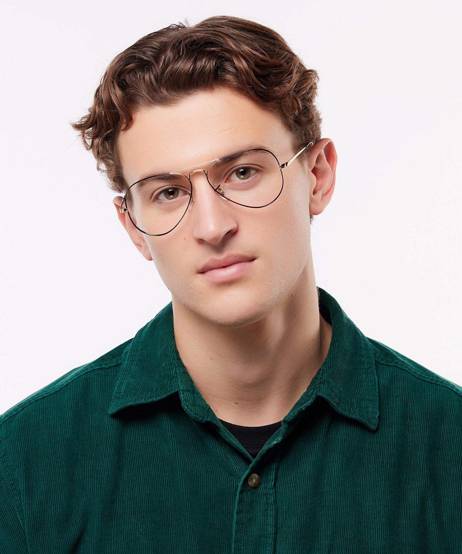 Aviator Optics Havana On Arista MetalEyeglass Frames for Men for Glasses Direct