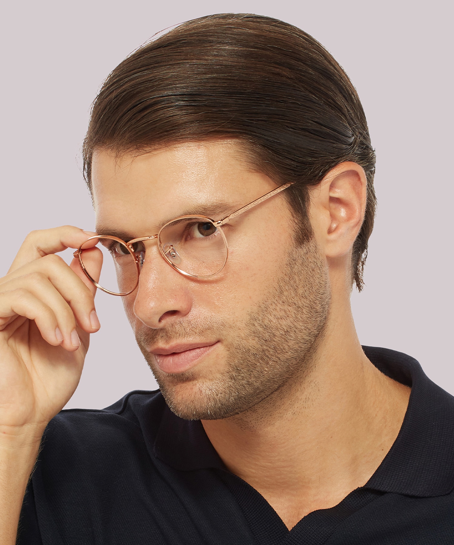 RB3637V Rose Gold MetalEyeglass Frames for Men for Glasses Direct