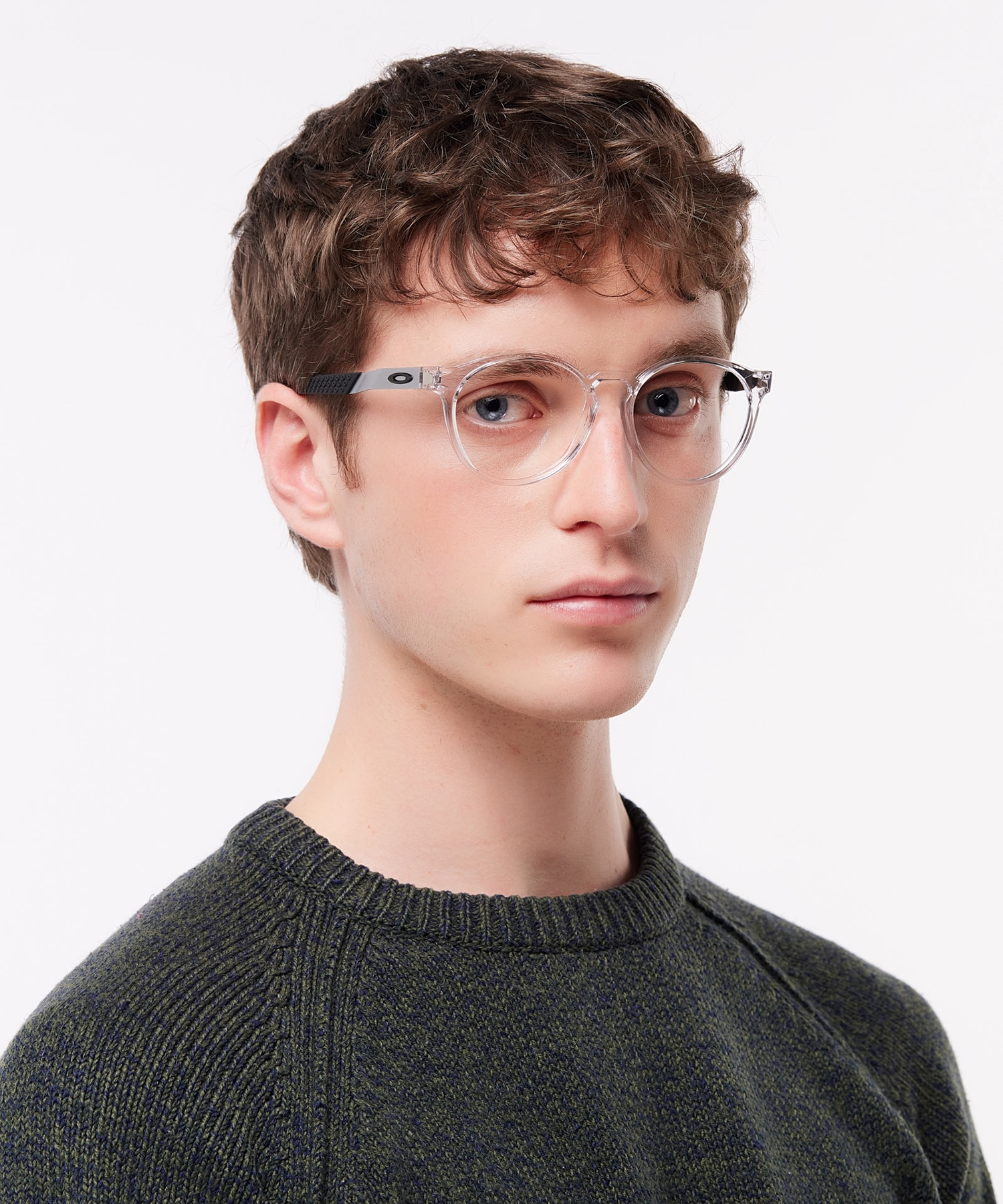 Exchange R Polished Clear PlasticEyeglass Frames for Men for Glasses Direct