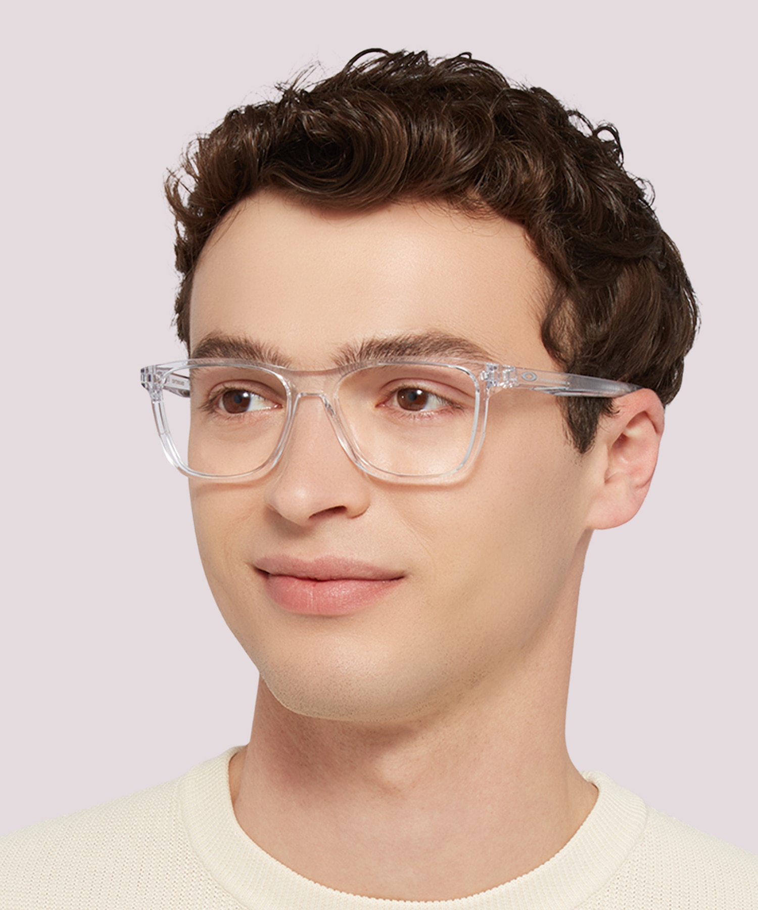 Centerboard Polished Clear PlasticEyeglass Frames for Men for Glasses Direct