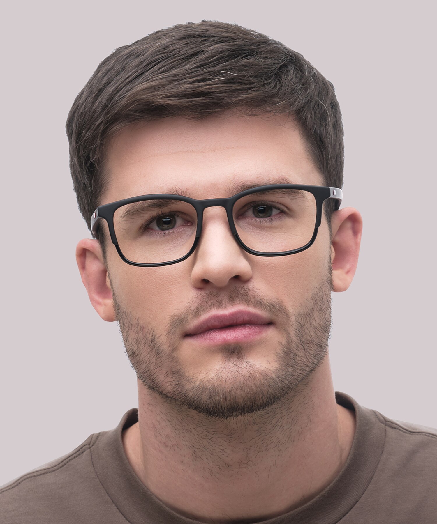 LV 5042 Black PlasticEyeglass Frames for Men for Glasses Direct