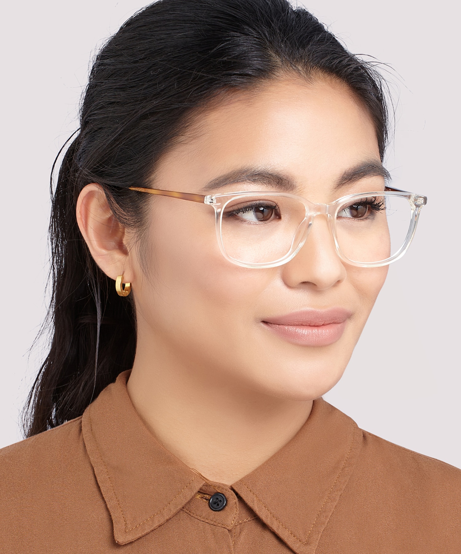 Lucas Clear & Brown AcetateEyeglass Frames for Women for Glasses Direct