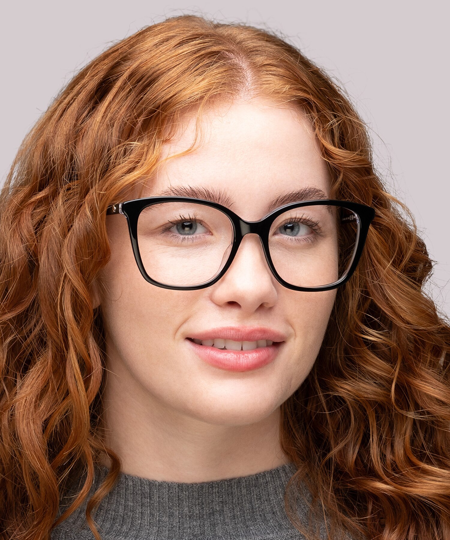 Leanna/G Black AcetateEyeglass Frames for Women for Glasses Direct