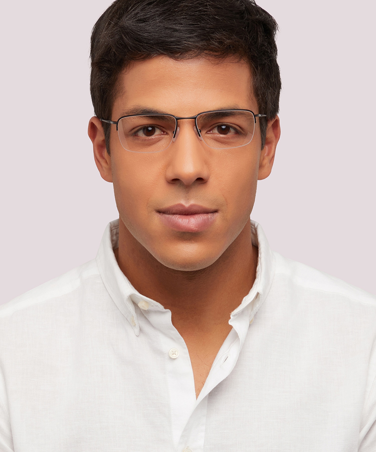 Wingback SQ Satin Black TitaniumEyeglass Frames for Men for Glasses Direct