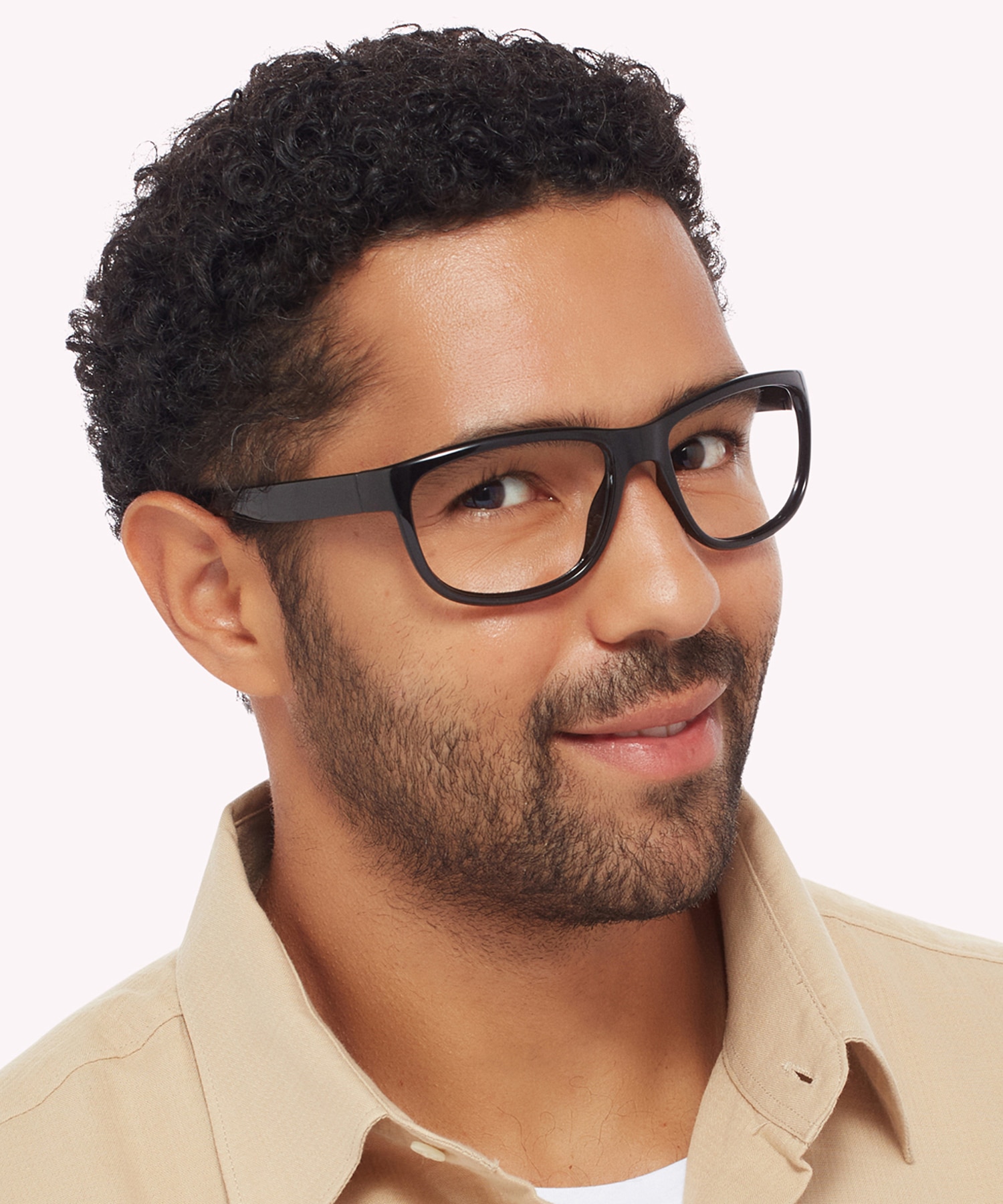 Pulse Shiny Black Burg PlasticEyeglass Frames for Men for Glasses Direct