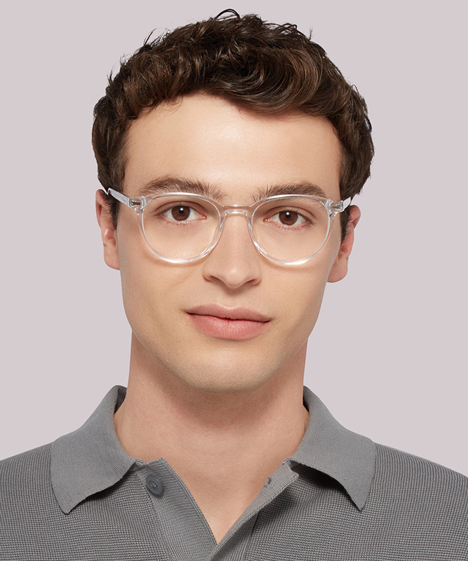 York Clear MetalEyeglass Frames for Men for Glasses Direct