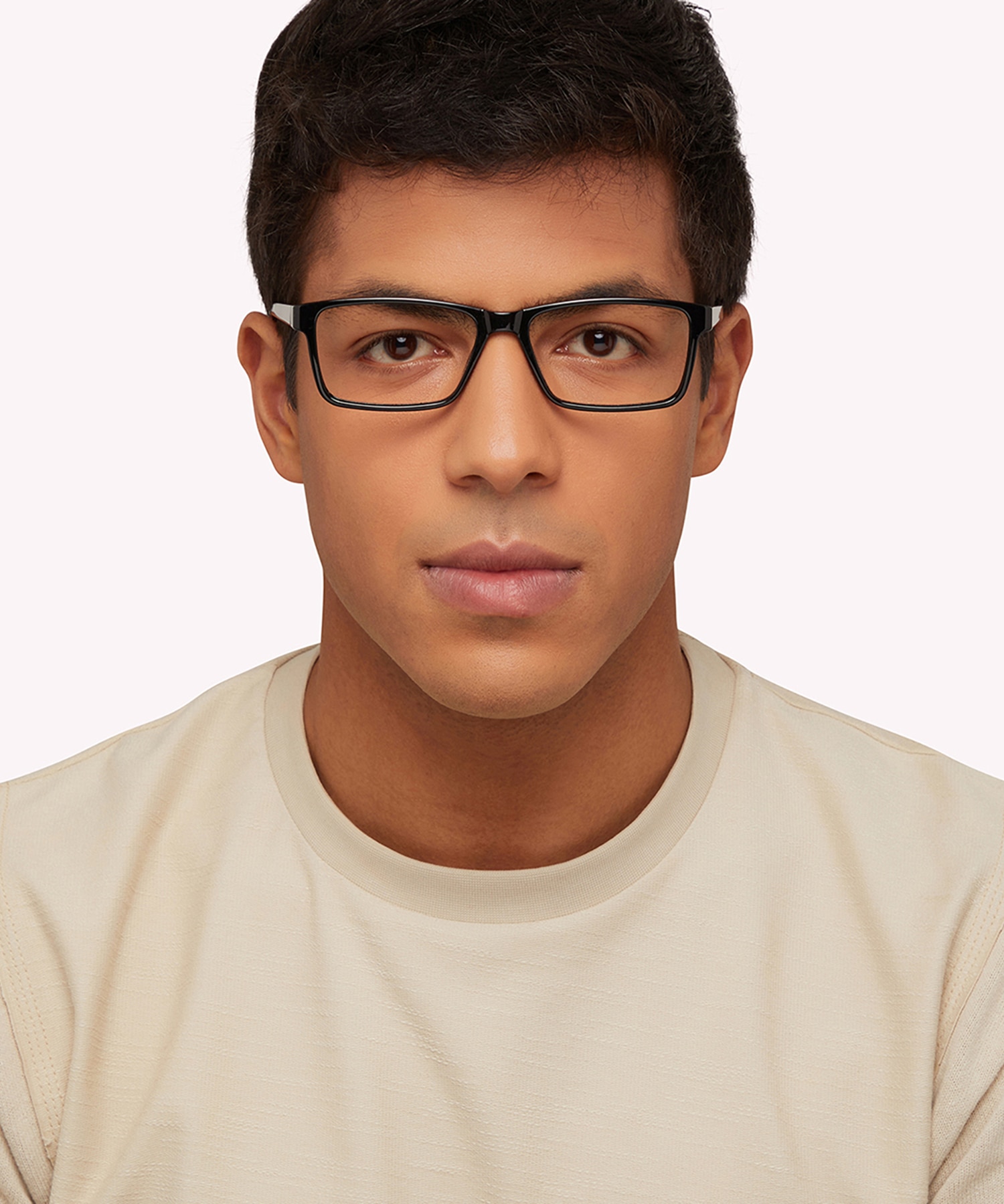 Doran Black PlasticEyeglass Frames for Men for Glasses Direct